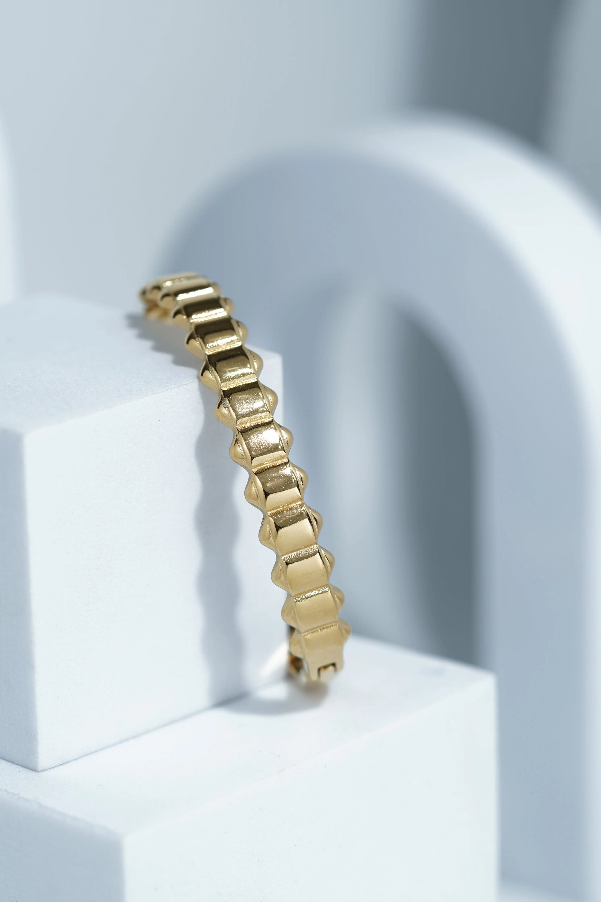 Dahlia Loop Bangle Bracelet worldjewel.in CUFF BRACELET FOR WOMEN