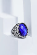 Dark Blue Diamond Turkish Ring Ring For Men worldjewel.in men's ring