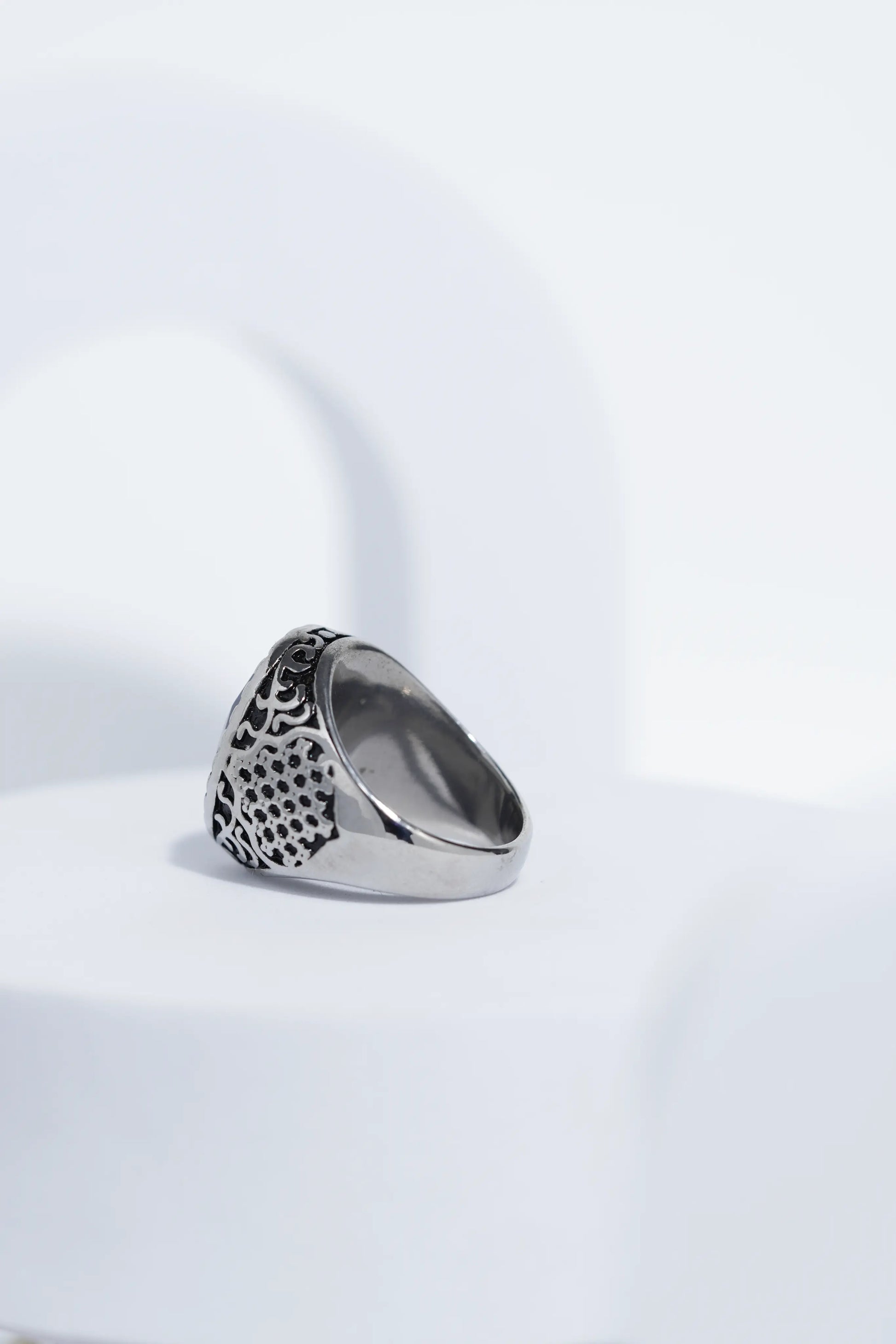 Dark Blue Diamond Turkish Ring Ring For Men worldjewel.in men's ring