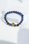 Dark Blue Golden Lion Head Bead Bracelets | Unisex.