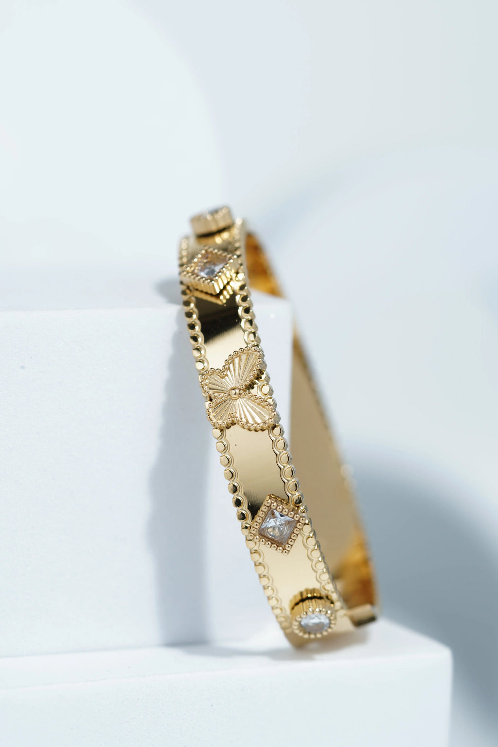 Dewdrop Band Bangle Bracelet worldjewel.in CUFF BRACELET FOR WOMEN