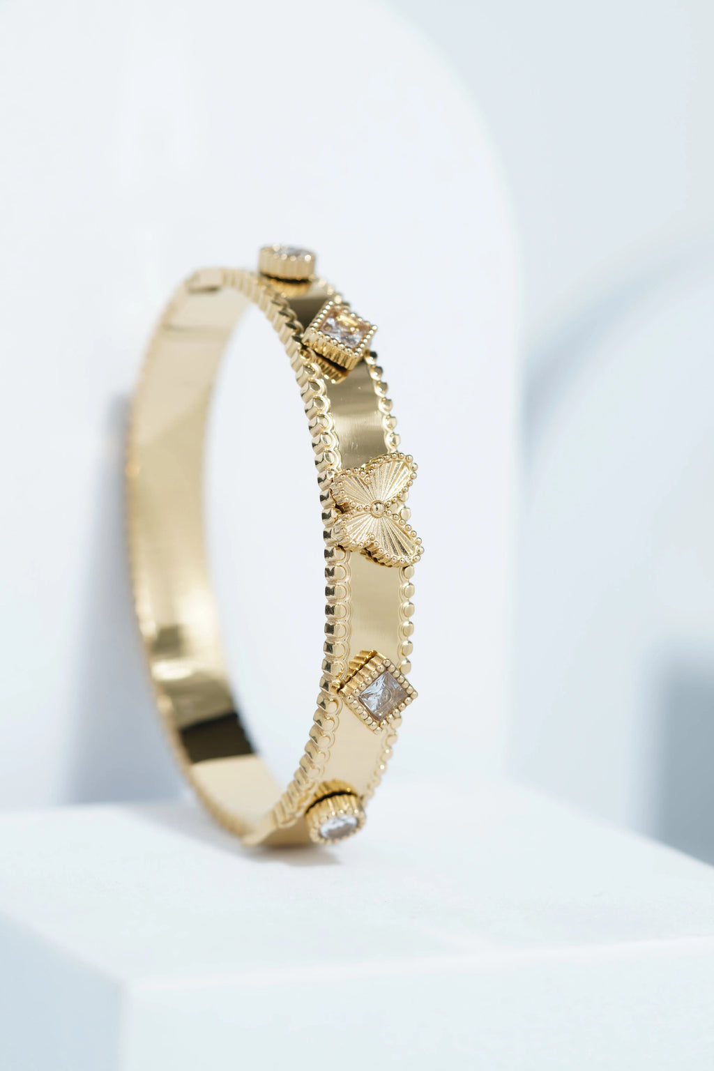 Dewdrop Band Bangle Bracelet worldjewel.in CUFF BRACELET FOR WOMEN