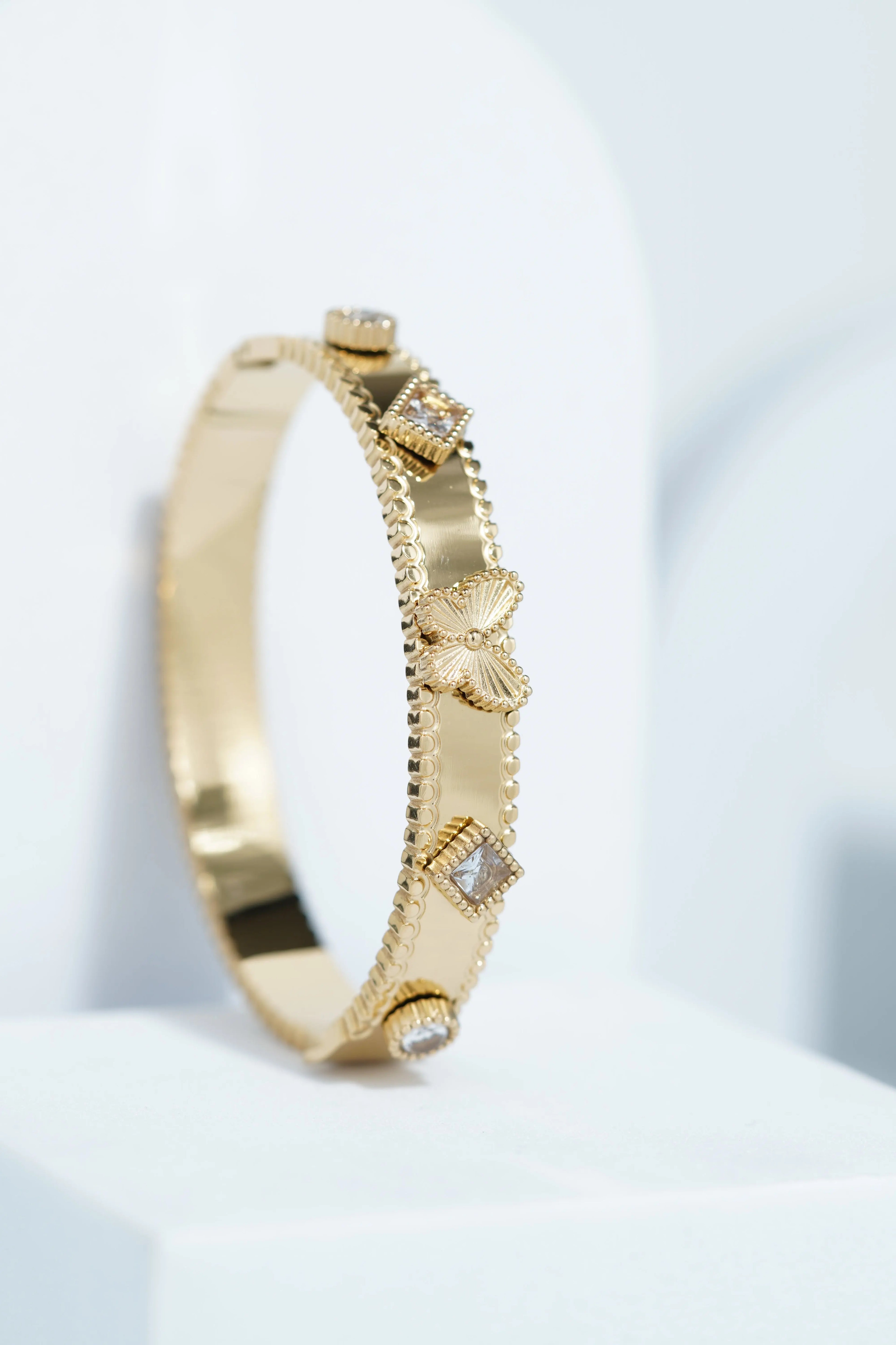 Dewdrop Band Bangle Bracelet worldjewel.in CUFF BRACELET FOR WOMEN