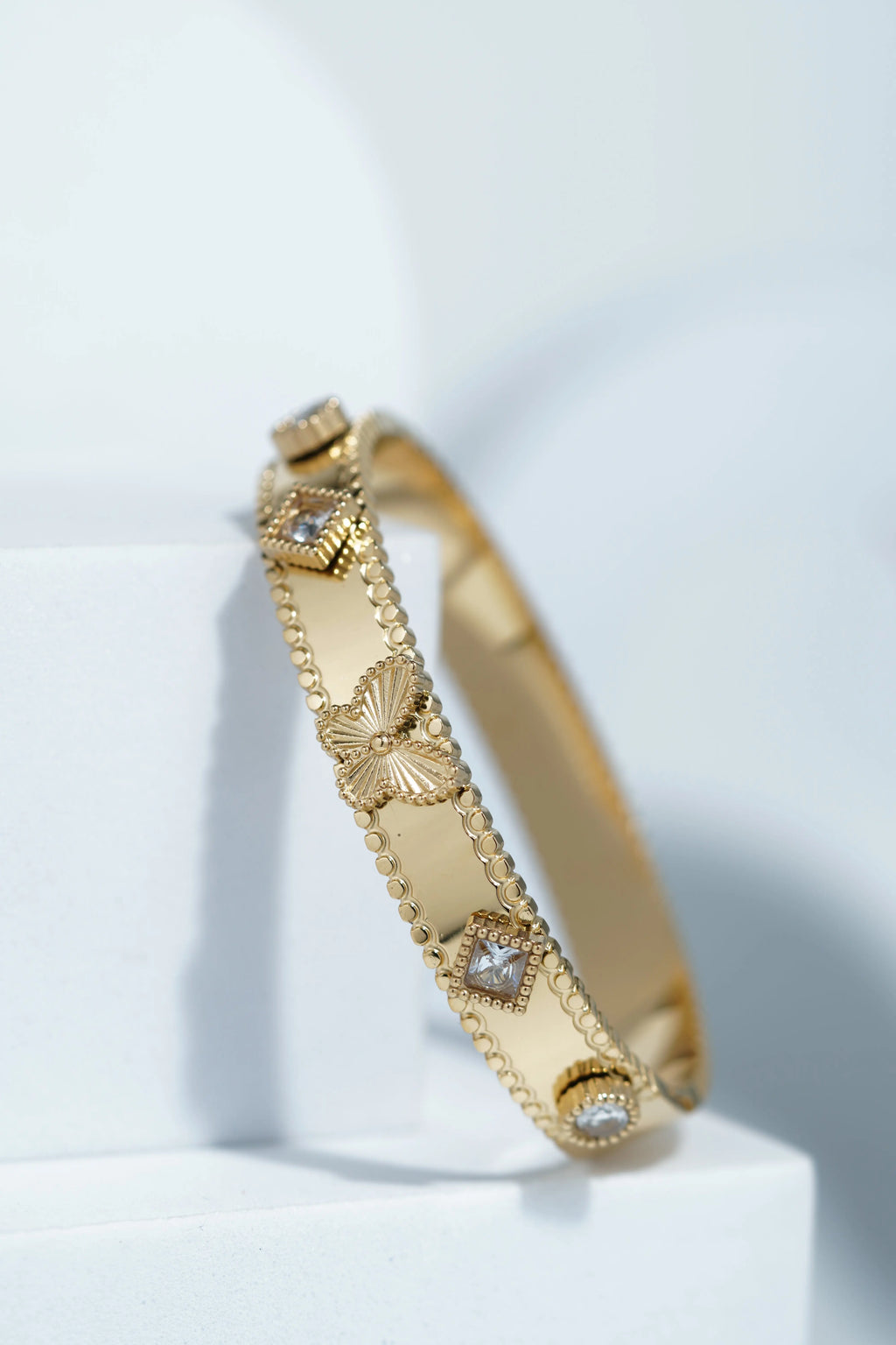 Dewdrop Band Bangle Bracelet worldjewel.in CUFF BRACELET FOR WOMEN