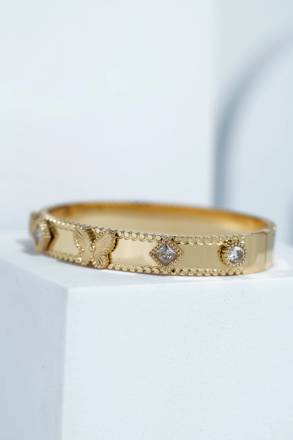 Dewdrop Band Bangle Bracelet worldjewel.in CUFF BRACELET FOR WOMEN