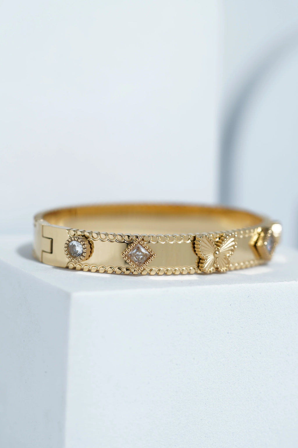 Dewdrop Band Bangle Bracelet worldjewel.in CUFF BRACELET FOR WOMEN
