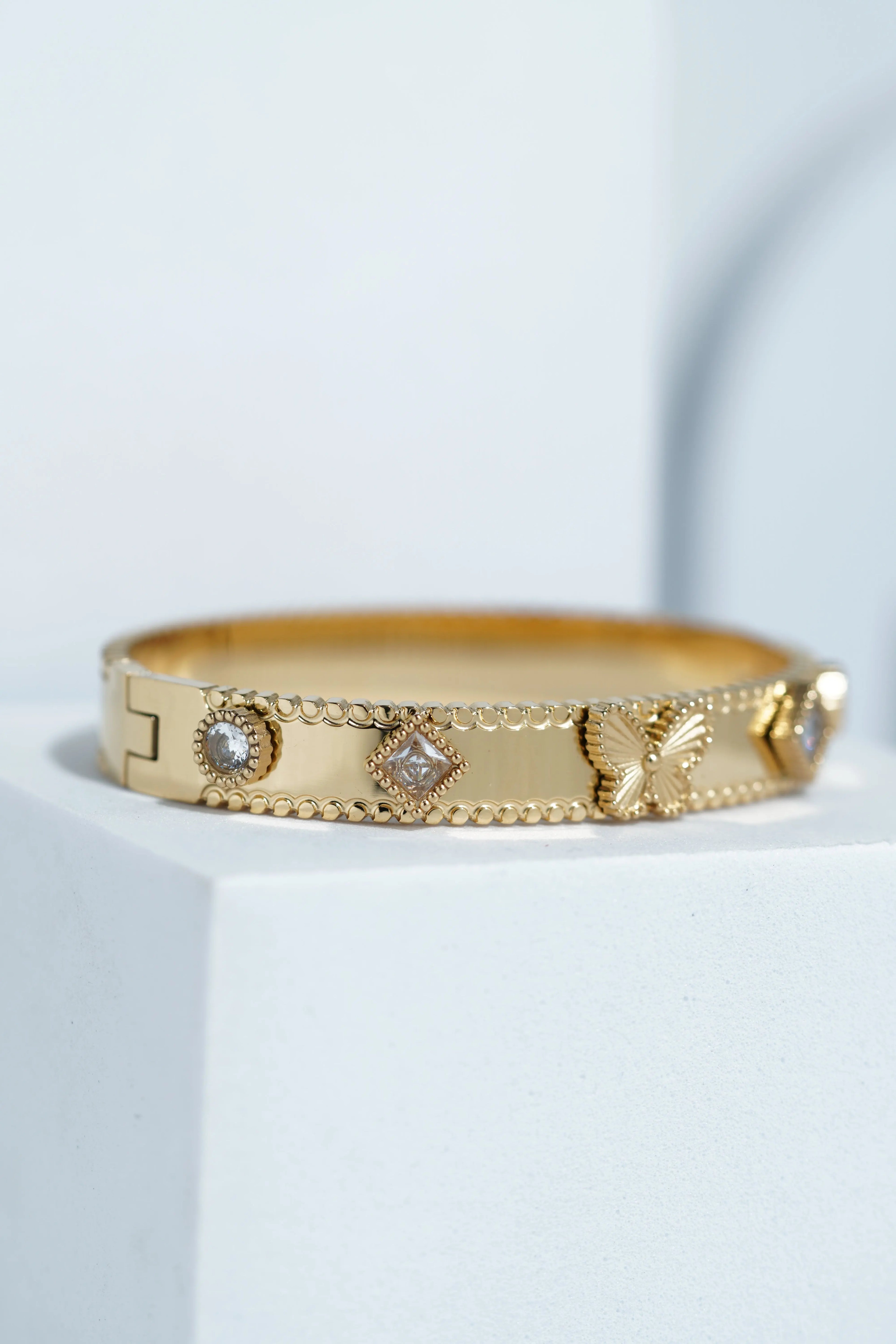 Dewdrop Band Bangle Bracelet worldjewel.in CUFF BRACELET FOR WOMEN
