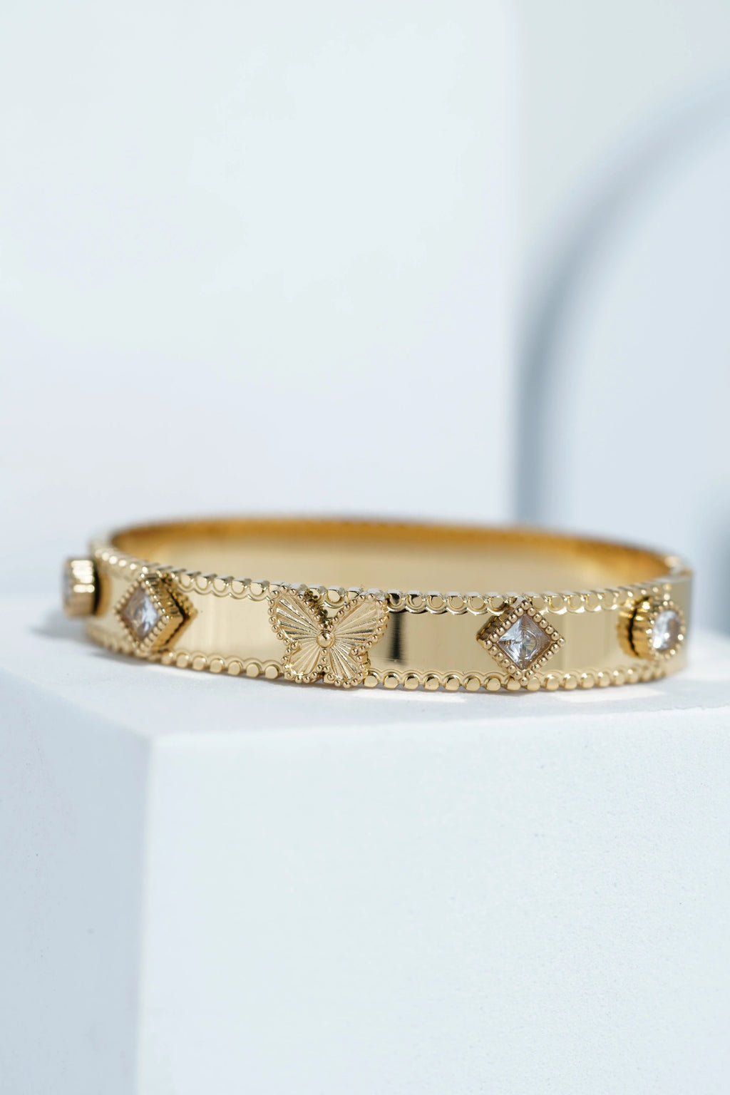 Dewdrop Band Bangle Bracelet worldjewel.in CUFF BRACELET FOR WOMEN