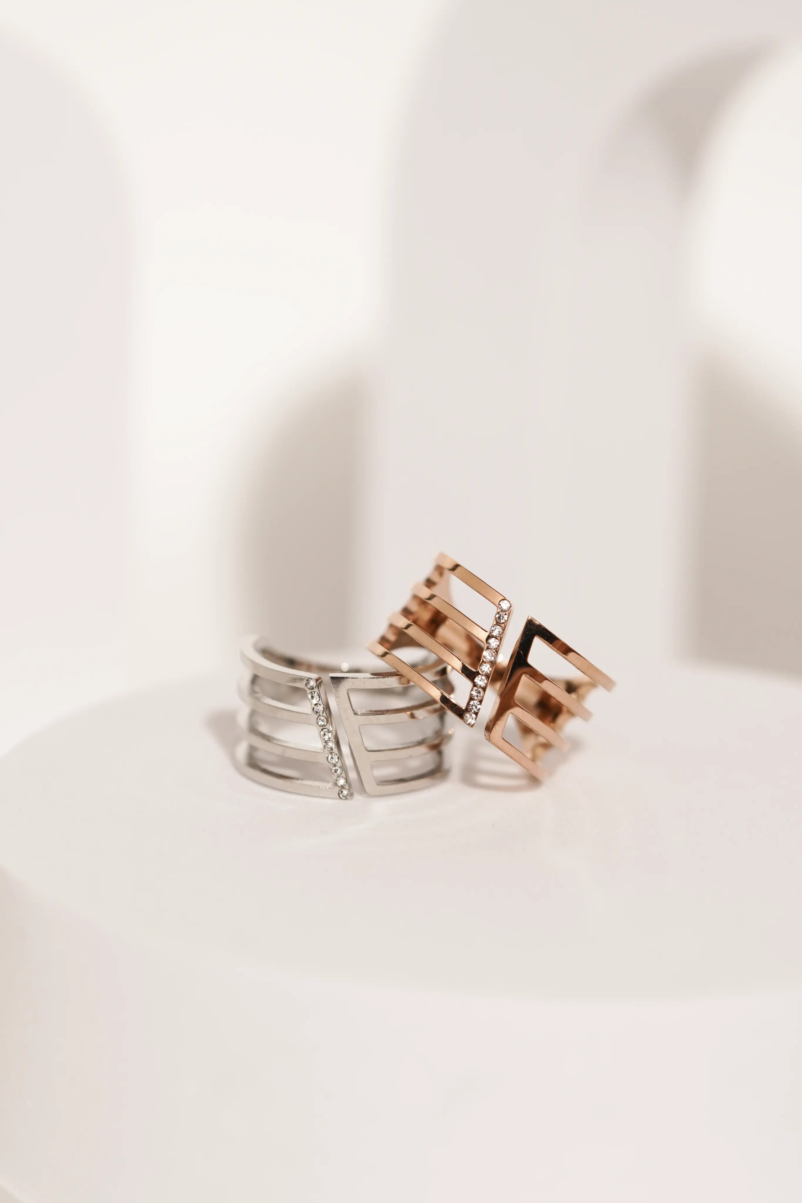 Diamond Line Ring worldjewel.in ADJUSTABLE RING