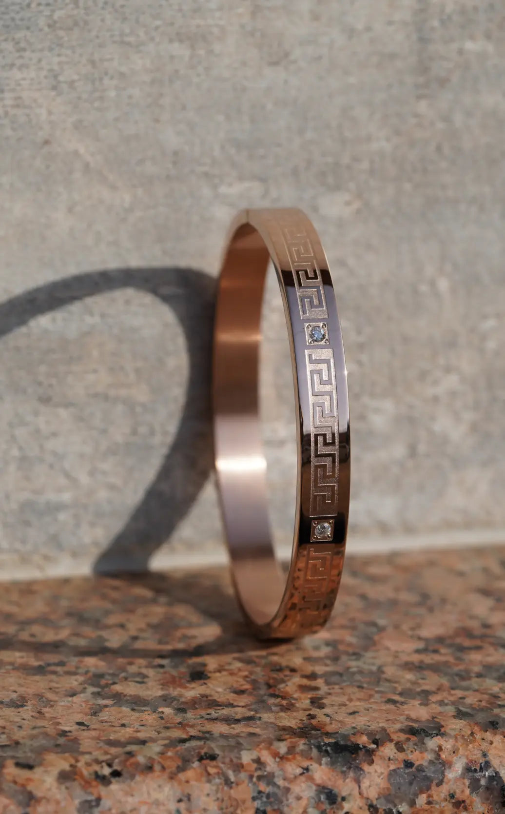 Diamond greek pattern - kada For Men. worldjewel.in men's bracelets