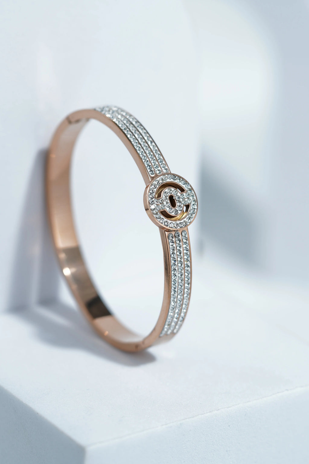 Elara Gold Bangle Bracelet worldjewel.in CUFF BRACELET FOR WOMEN