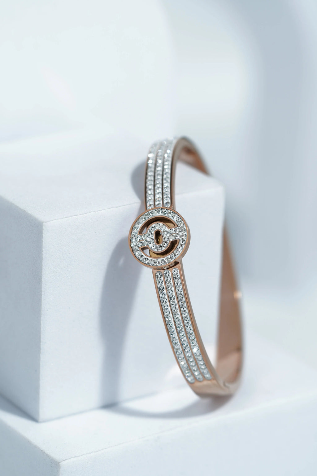 Elara Gold Bangle Bracelet worldjewel.in CUFF BRACELET FOR WOMEN