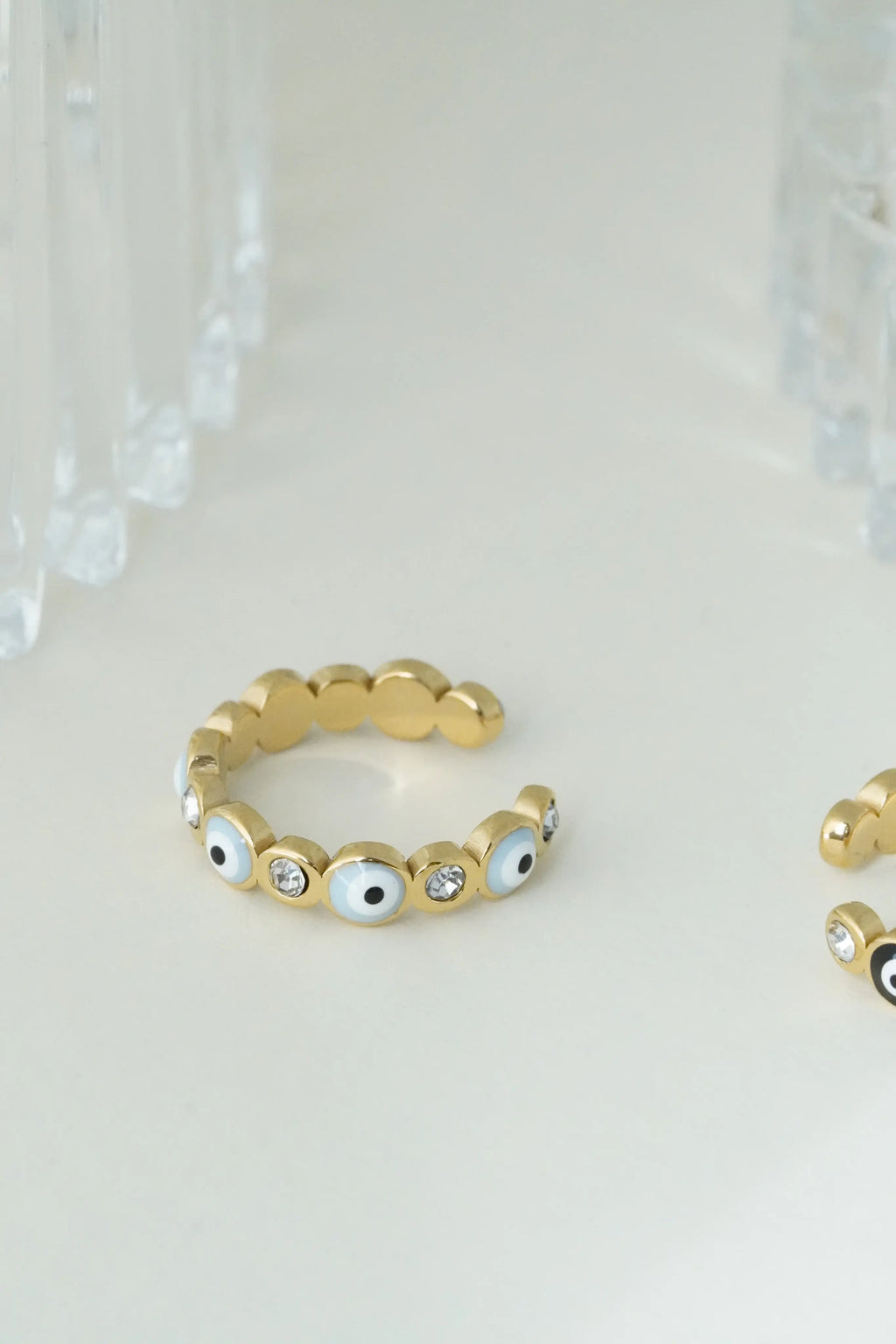Evil Eye Adjustable Ring worldjewel.in ADJUSTABLE RING