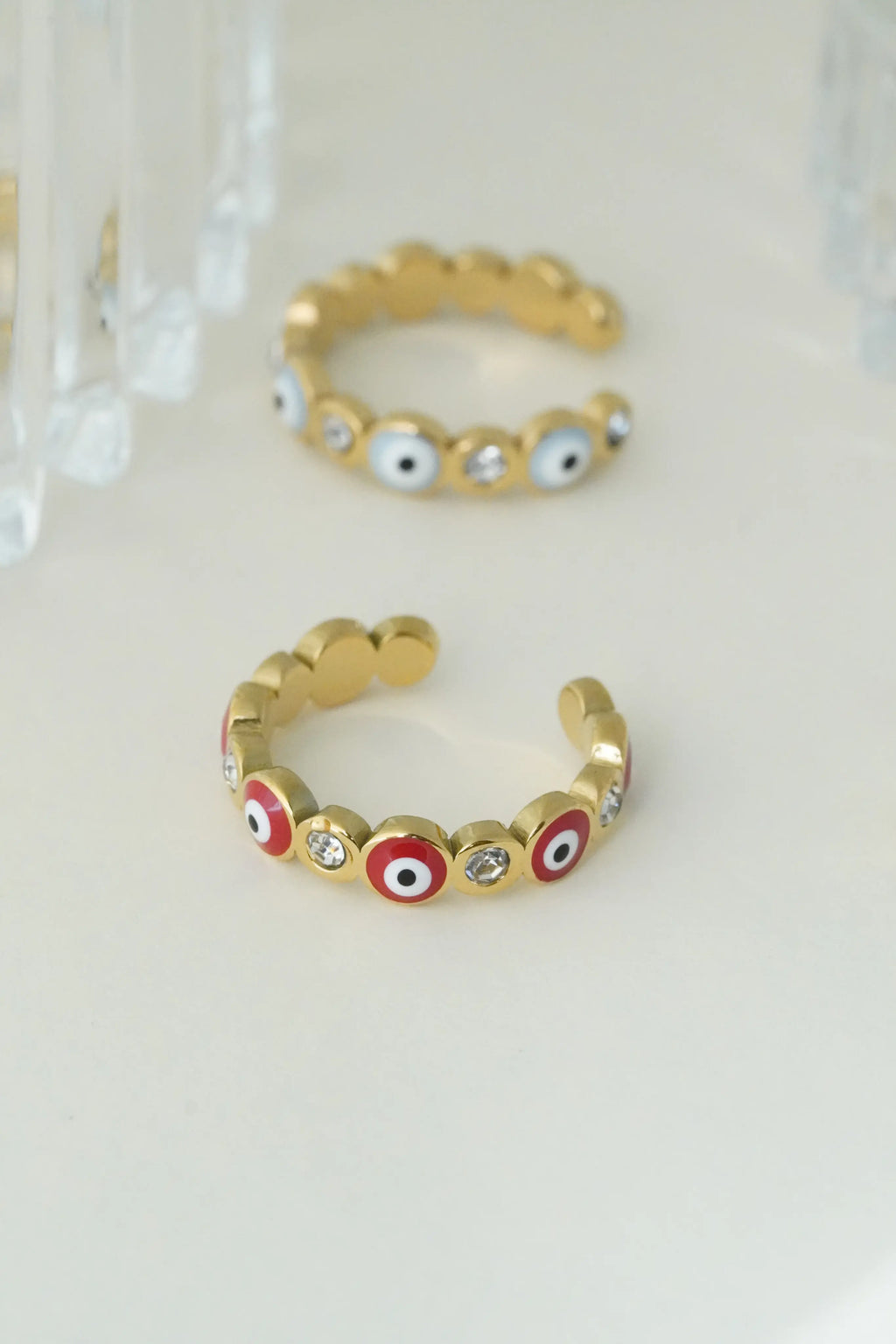 Evil Eye Adjustable Ring worldjewel.in ADJUSTABLE RING
