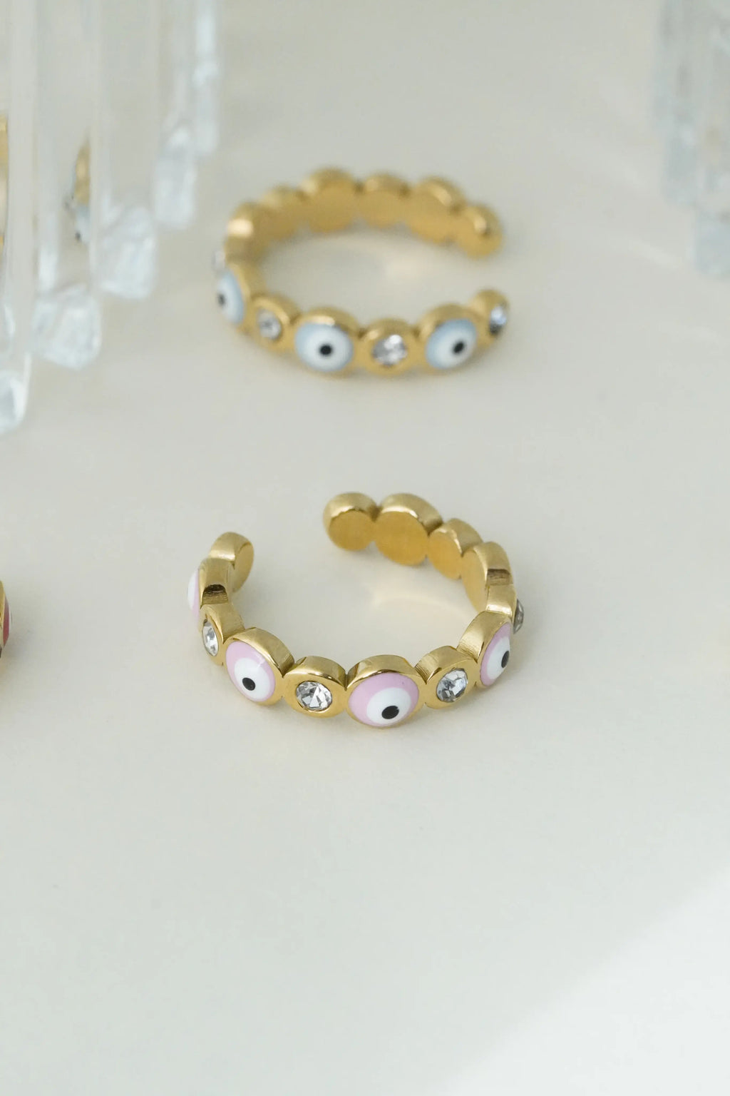 Evil Eye Adjustable Ring worldjewel.in ADJUSTABLE RING
