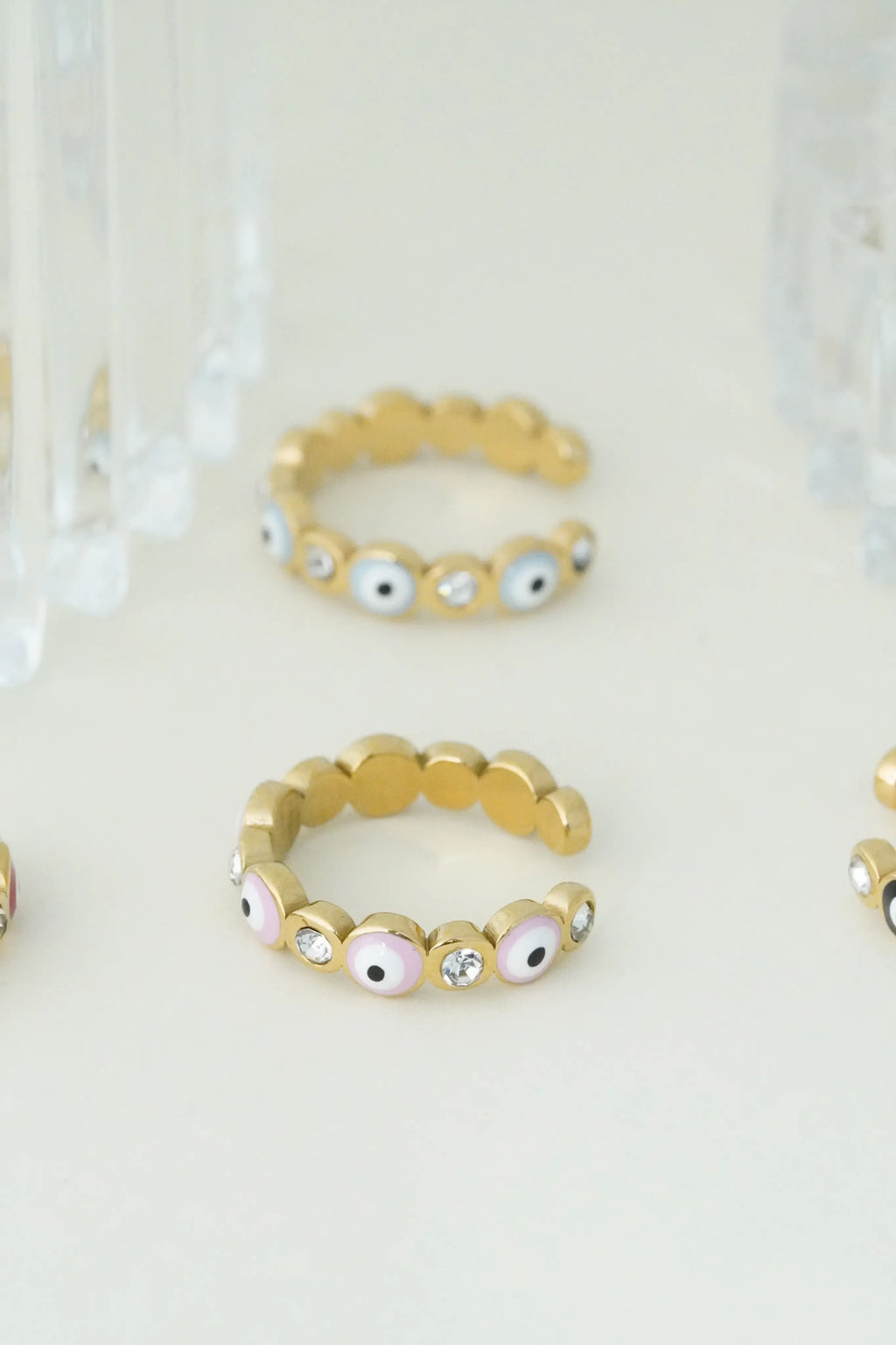 Evil Eye Adjustable Ring worldjewel.in ADJUSTABLE RING