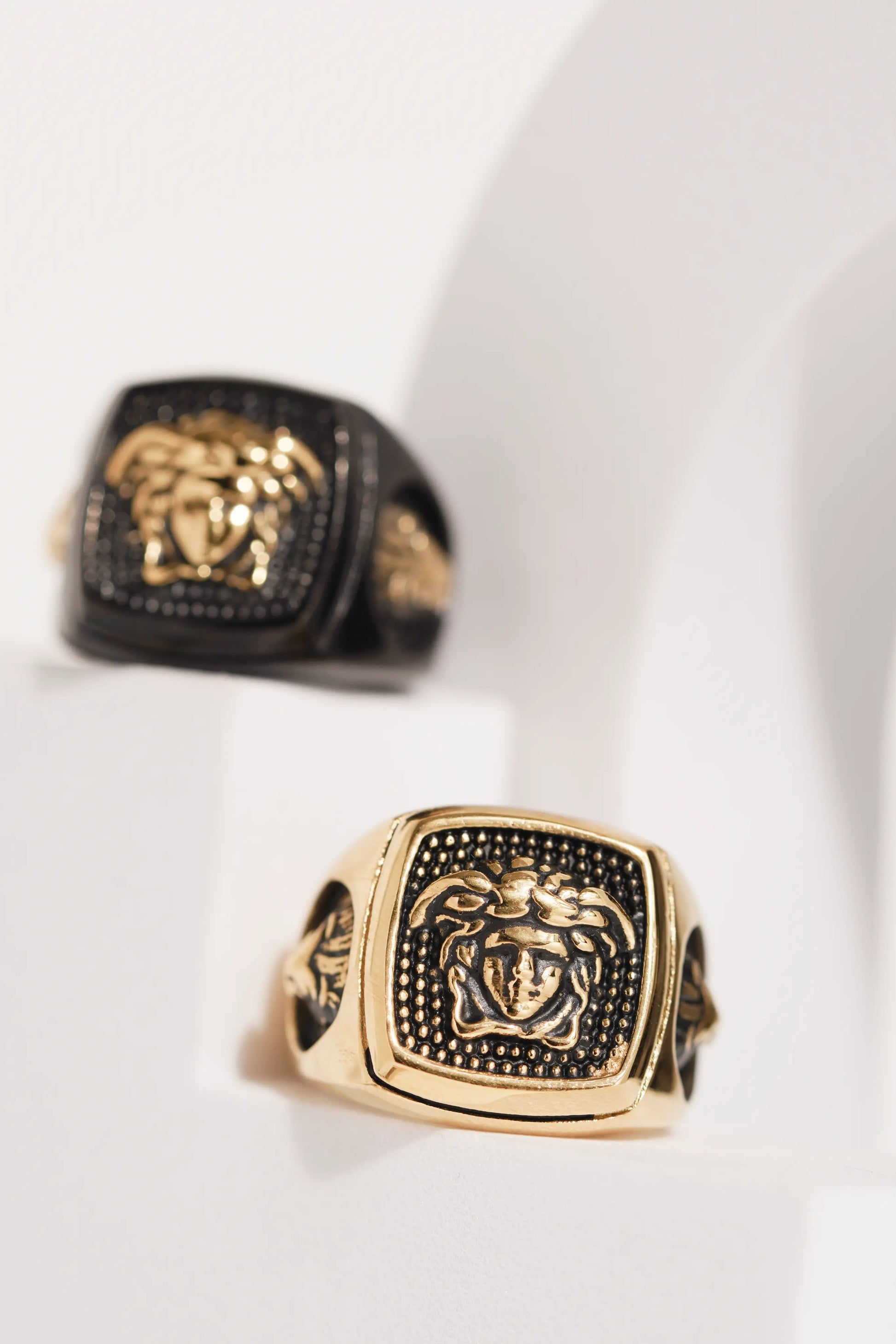 Fancy Oxidised Stainless Steel Ring For Men worldjewel.in men's ring