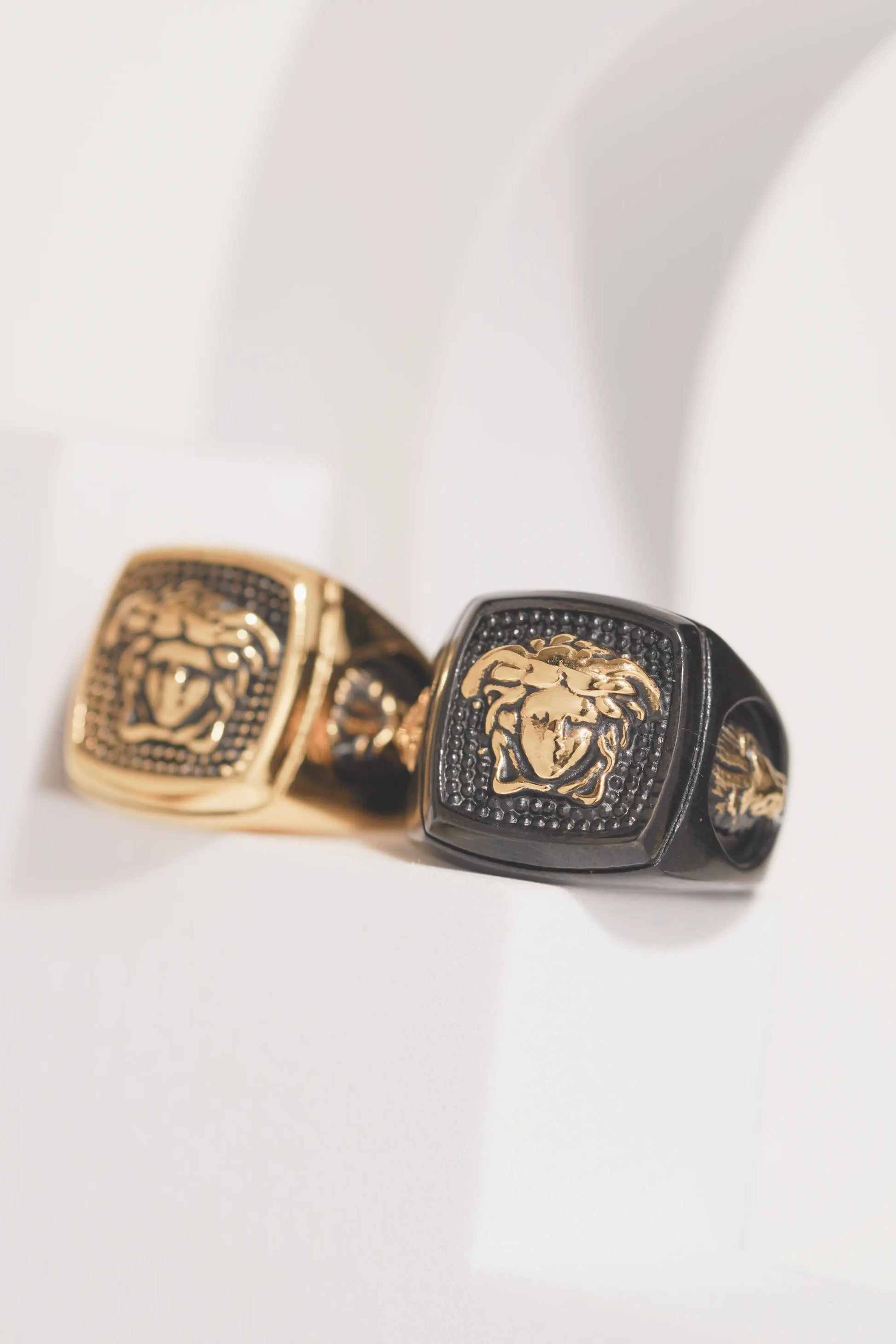 Fancy Oxidised Stainless Steel Ring For Men worldjewel.in men's ring