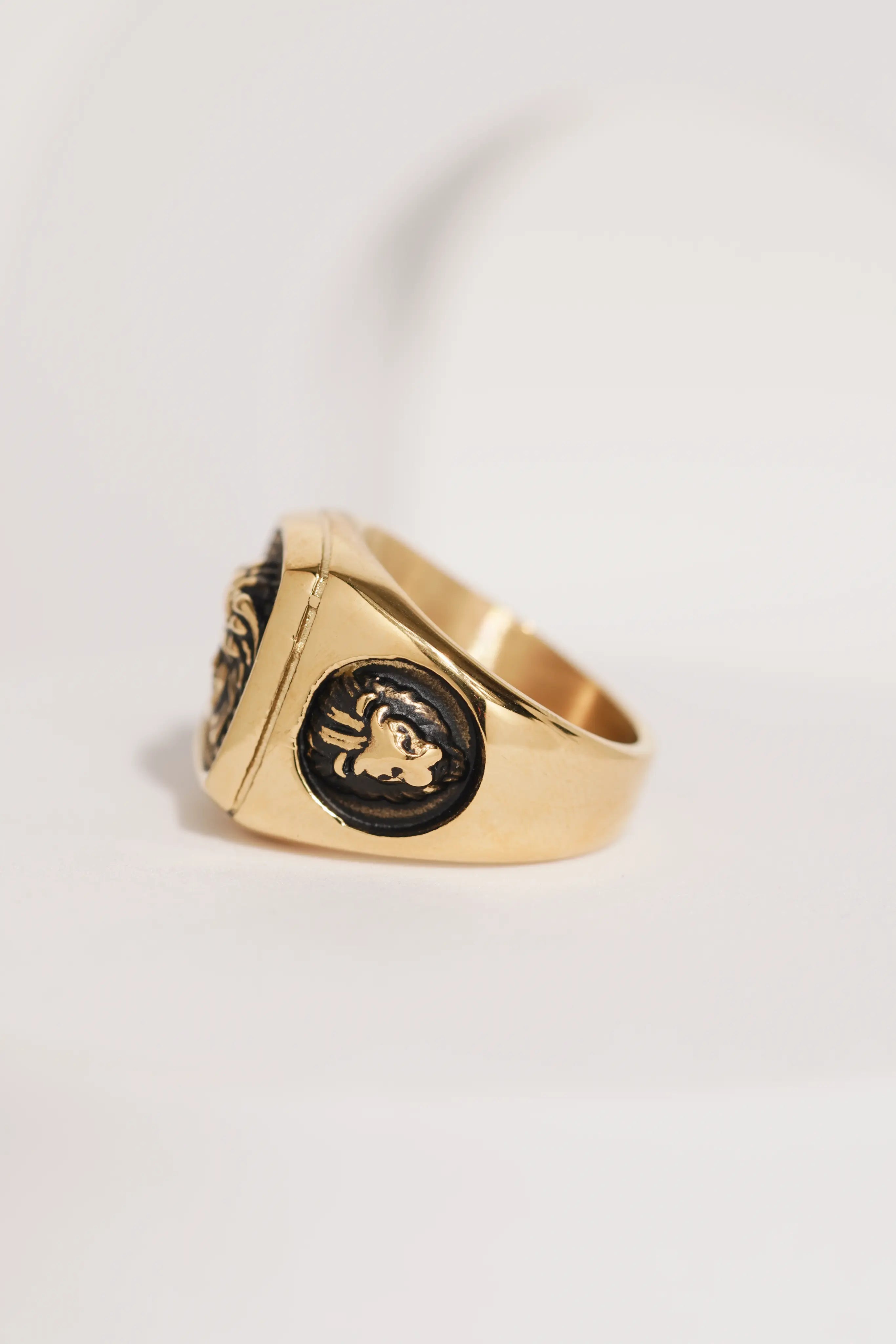 Fancy Oxidised Stainless Steel Ring For Men worldjewel.in men's ring