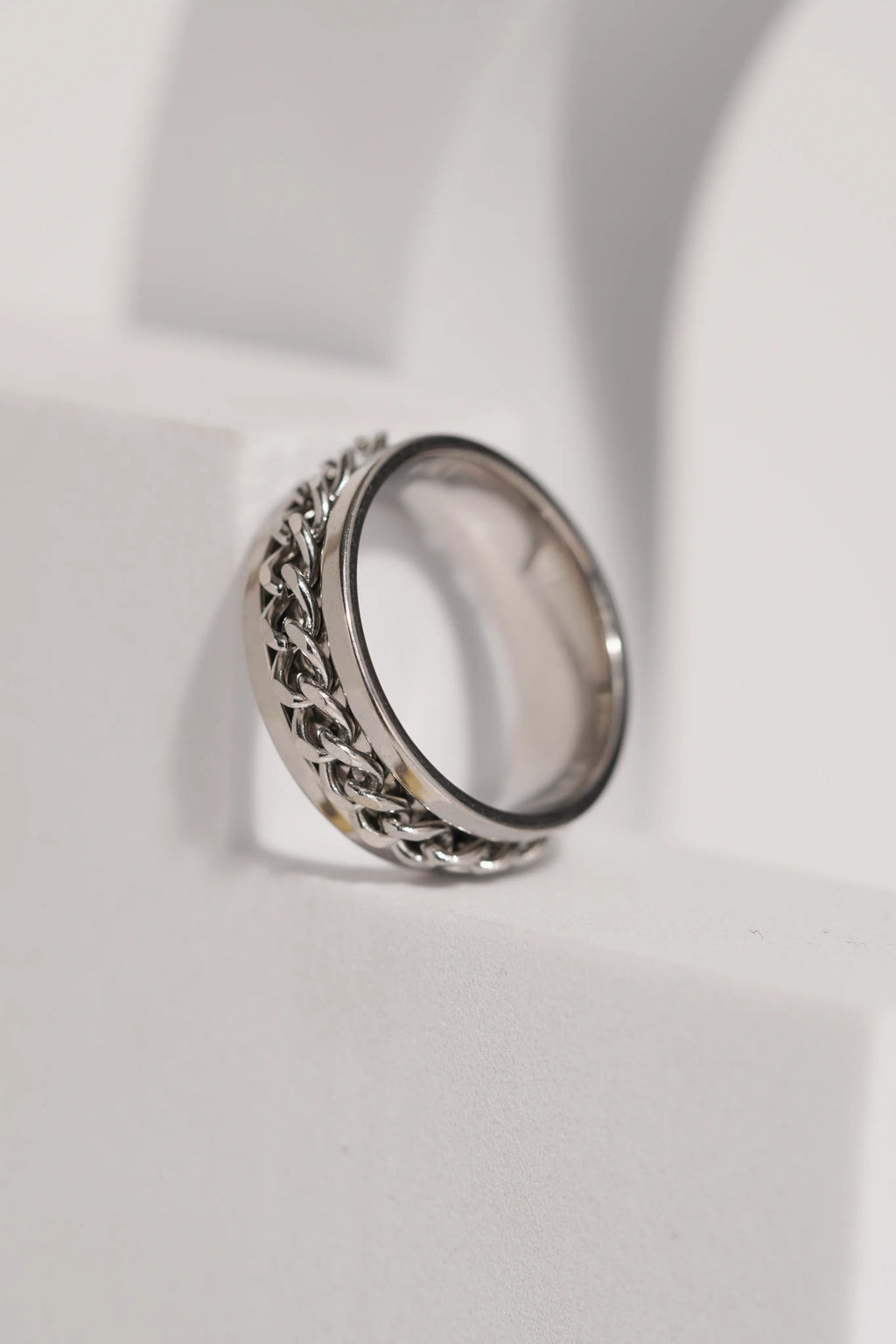 Fidget Chain Ring For Men worldjewel.in men's ring