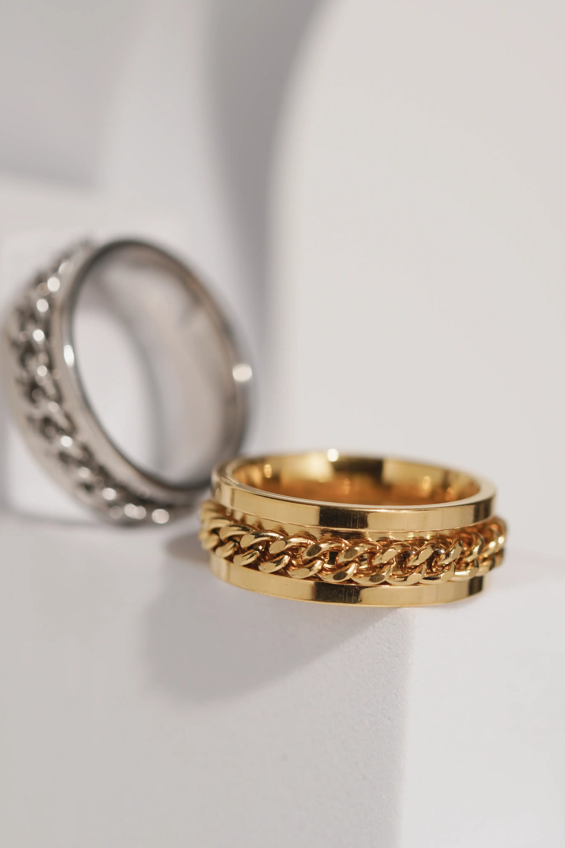 Fidget Chain Ring For Men worldjewel.in men's ring