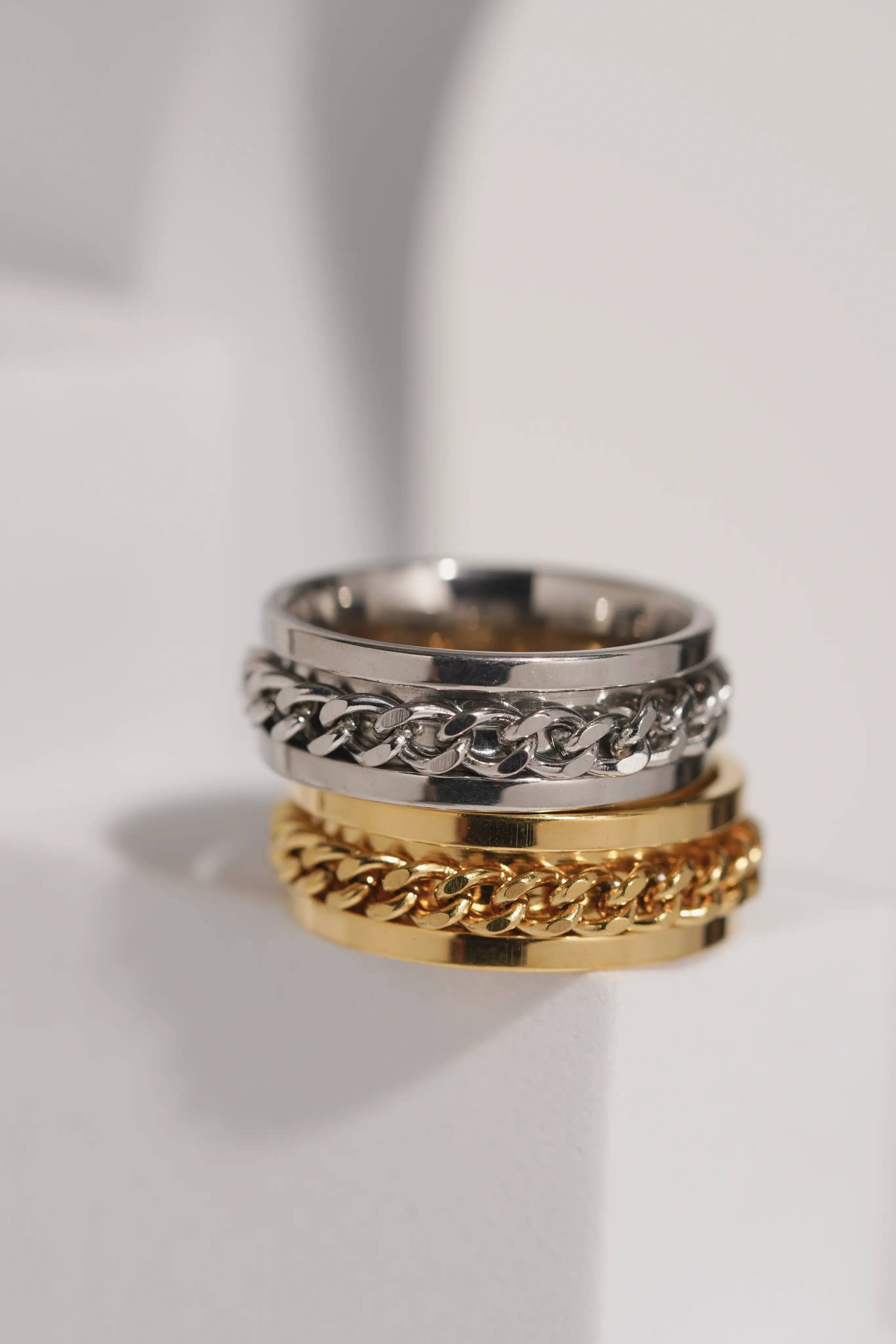 Fidget Chain Ring For Men worldjewel.in men's ring
