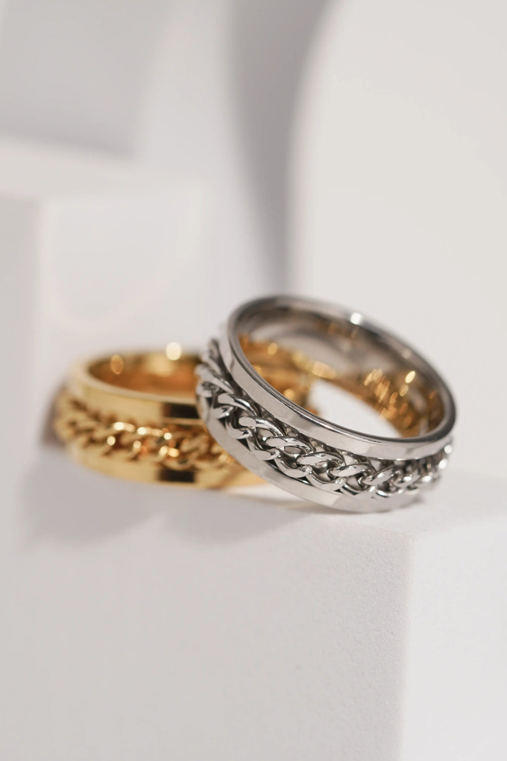 Fidget Chain Ring For Men worldjewel.in men's ring