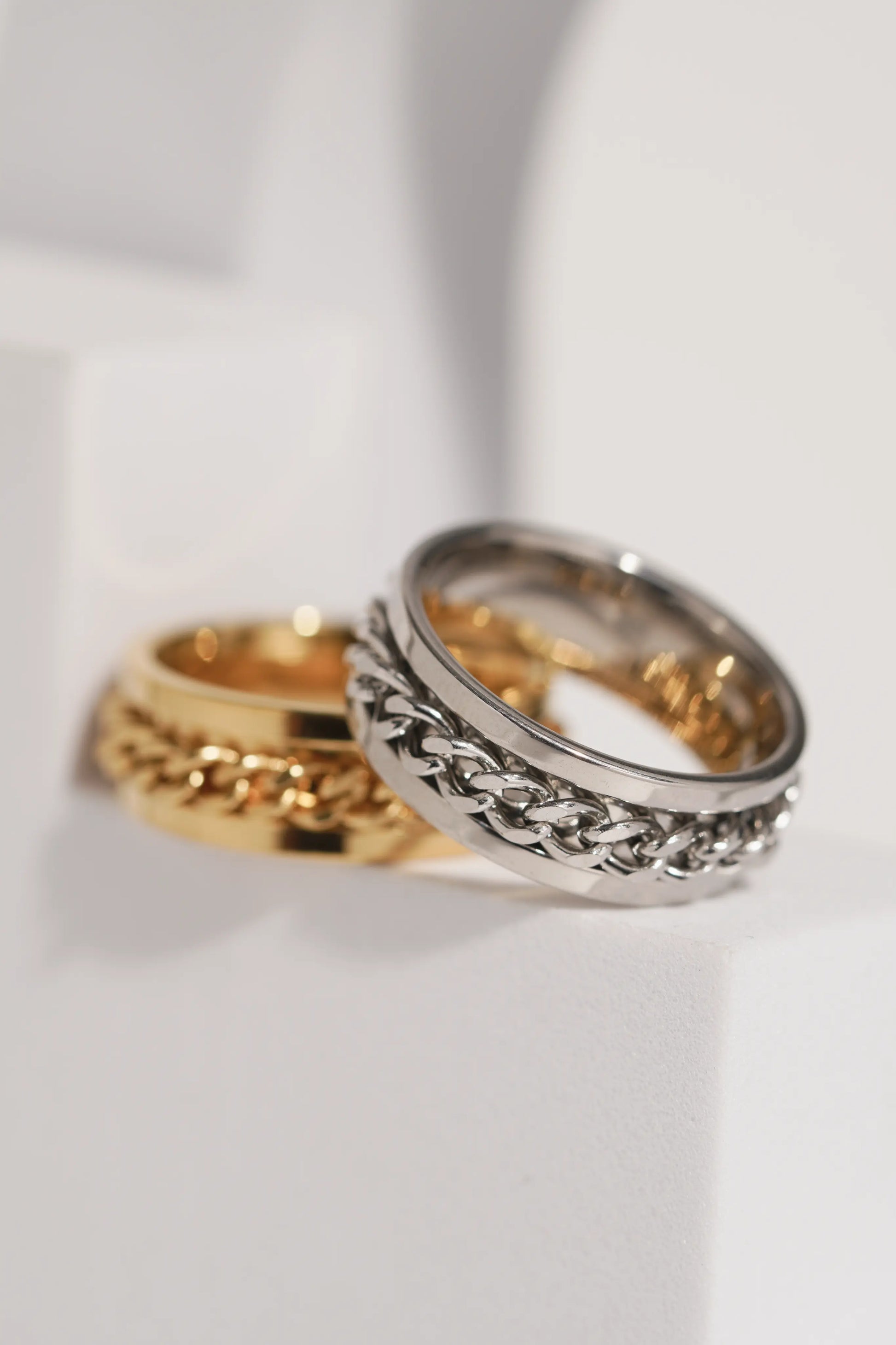 Fidget Chain Ring For Men worldjewel.in men's ring
