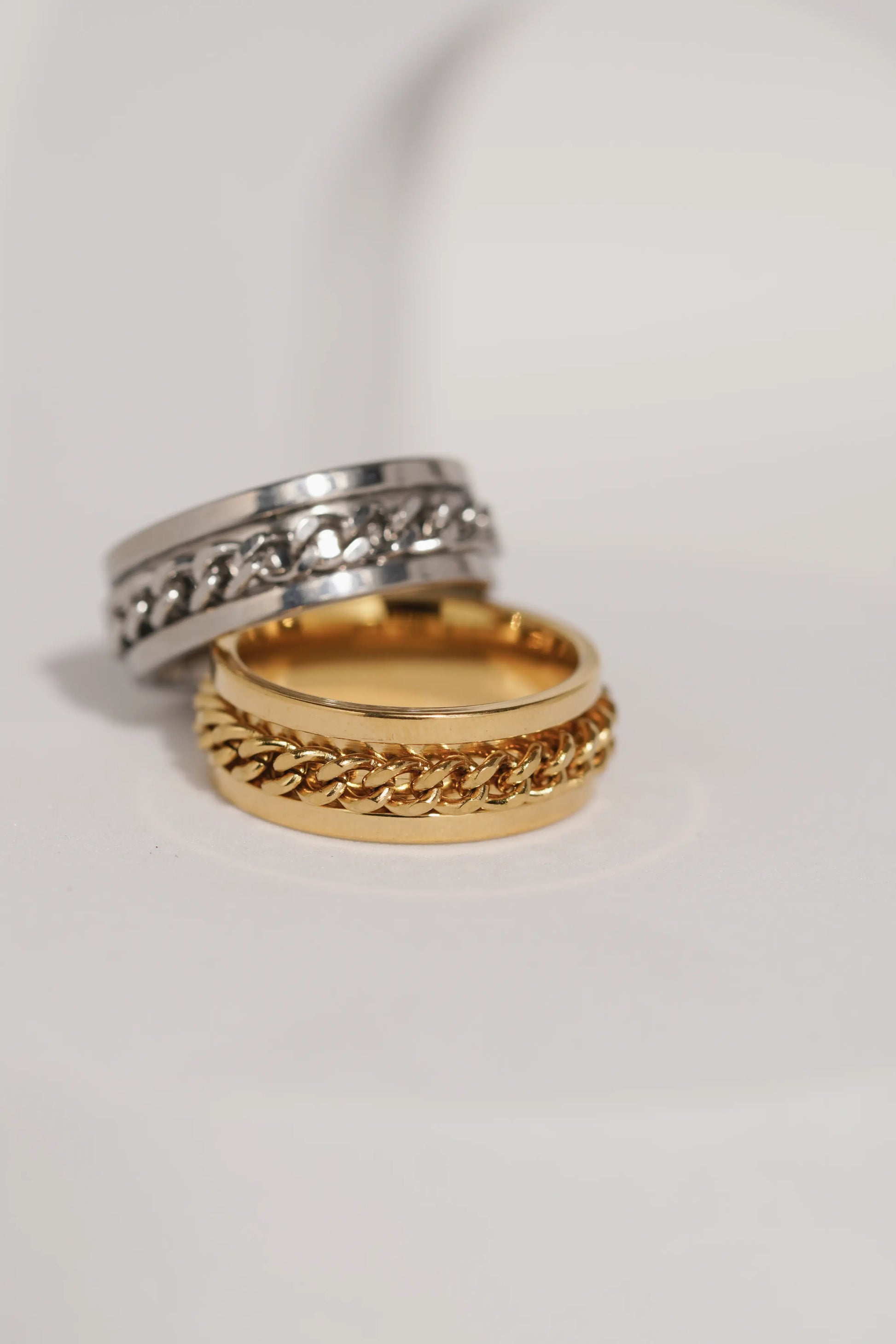 Fidget Chain Ring For Men worldjewel.in men's ring
