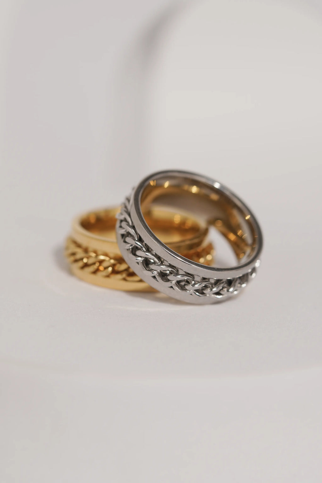 Fidget Chain Ring For Men worldjewel.in men's ring