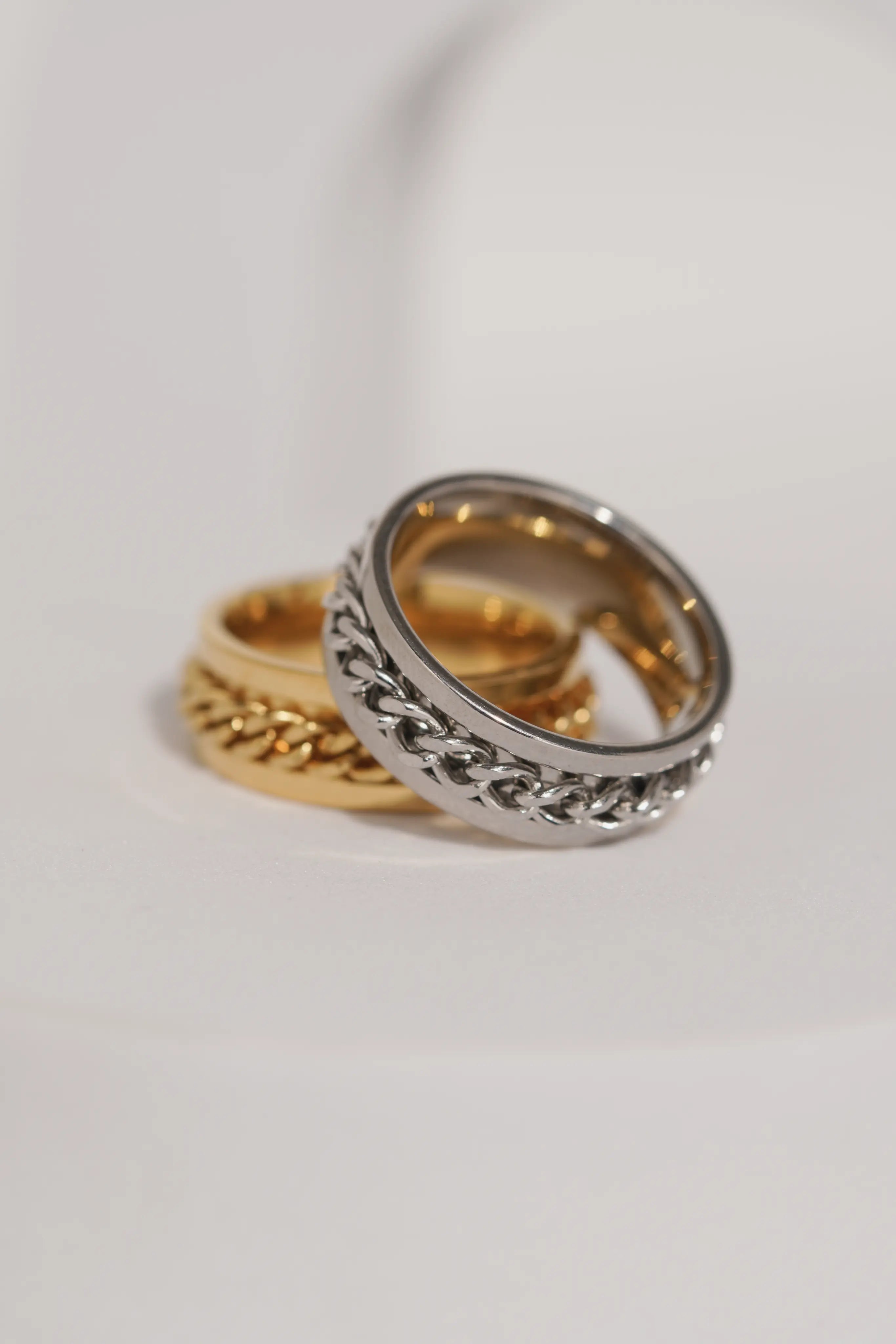 Fidget Chain Ring For Men worldjewel.in men's ring