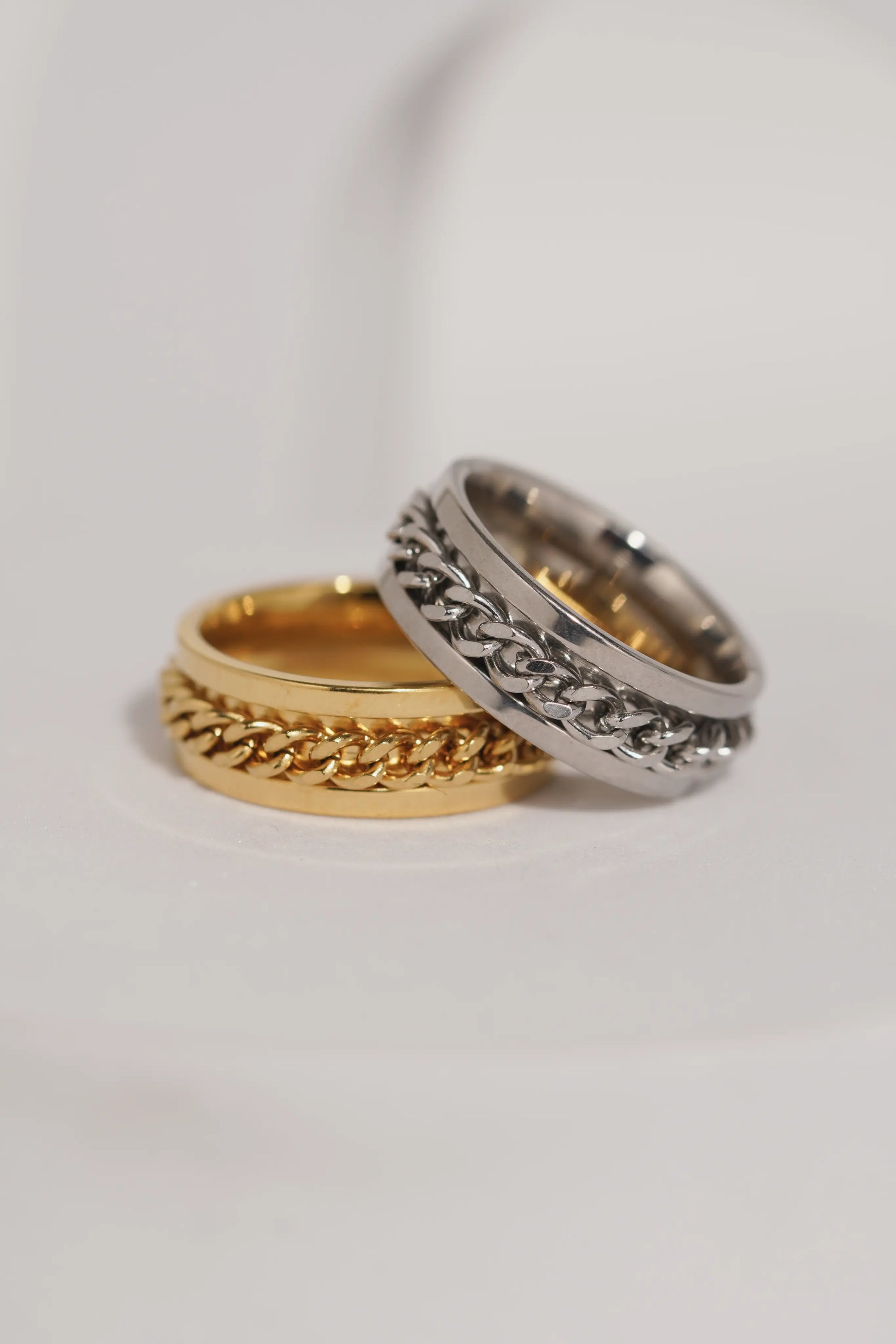 Fidget Chain Ring For Men worldjewel.in men's ring