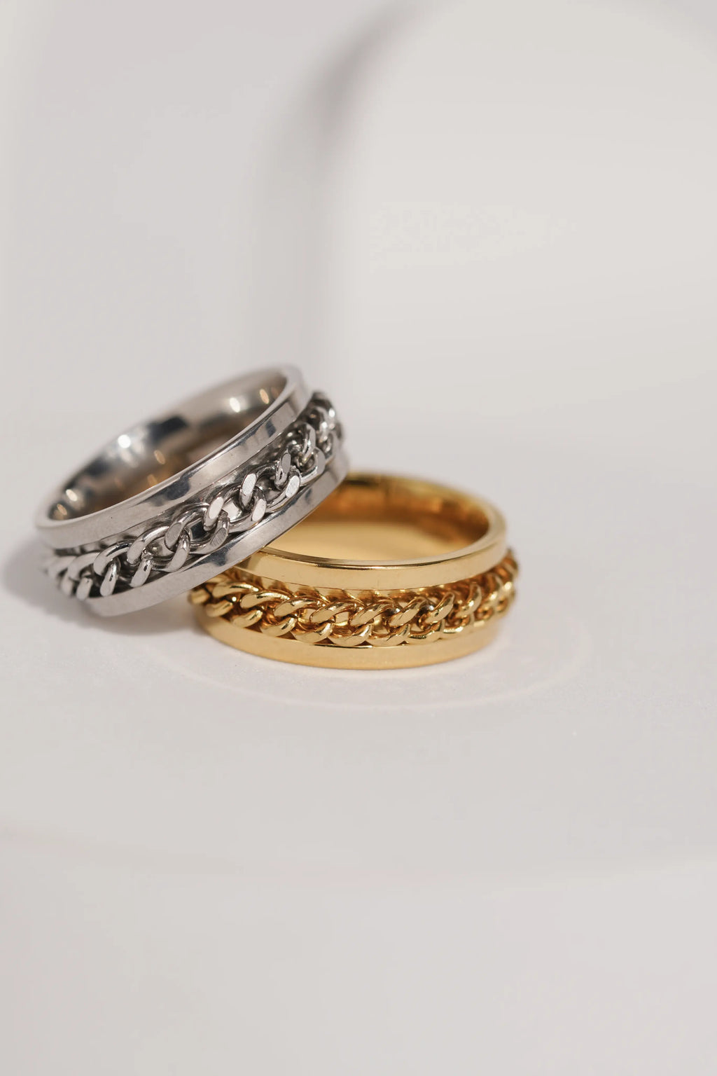 Fidget Chain Ring For Men worldjewel.in men's ring