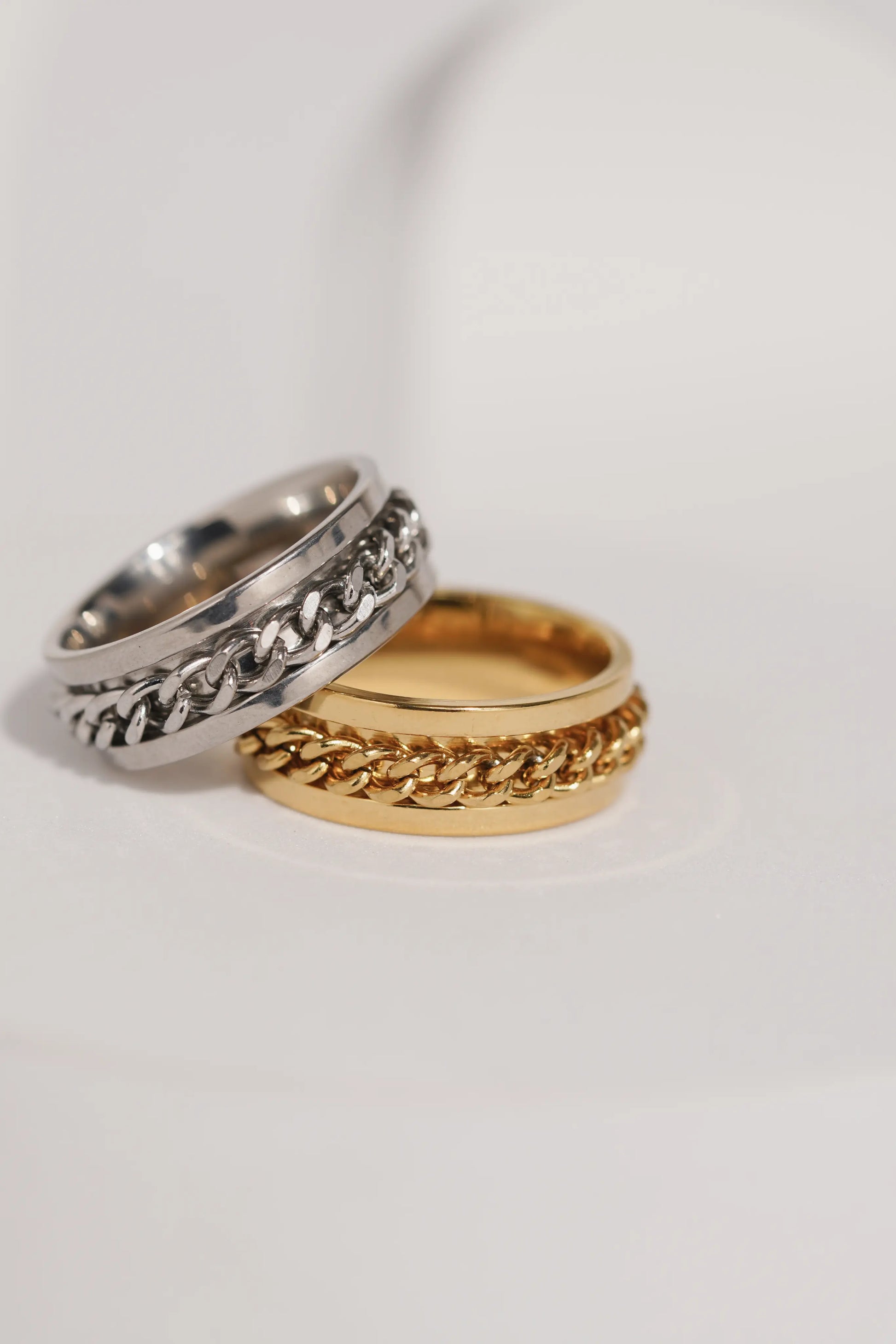 Fidget Chain Ring For Men worldjewel.in men's ring