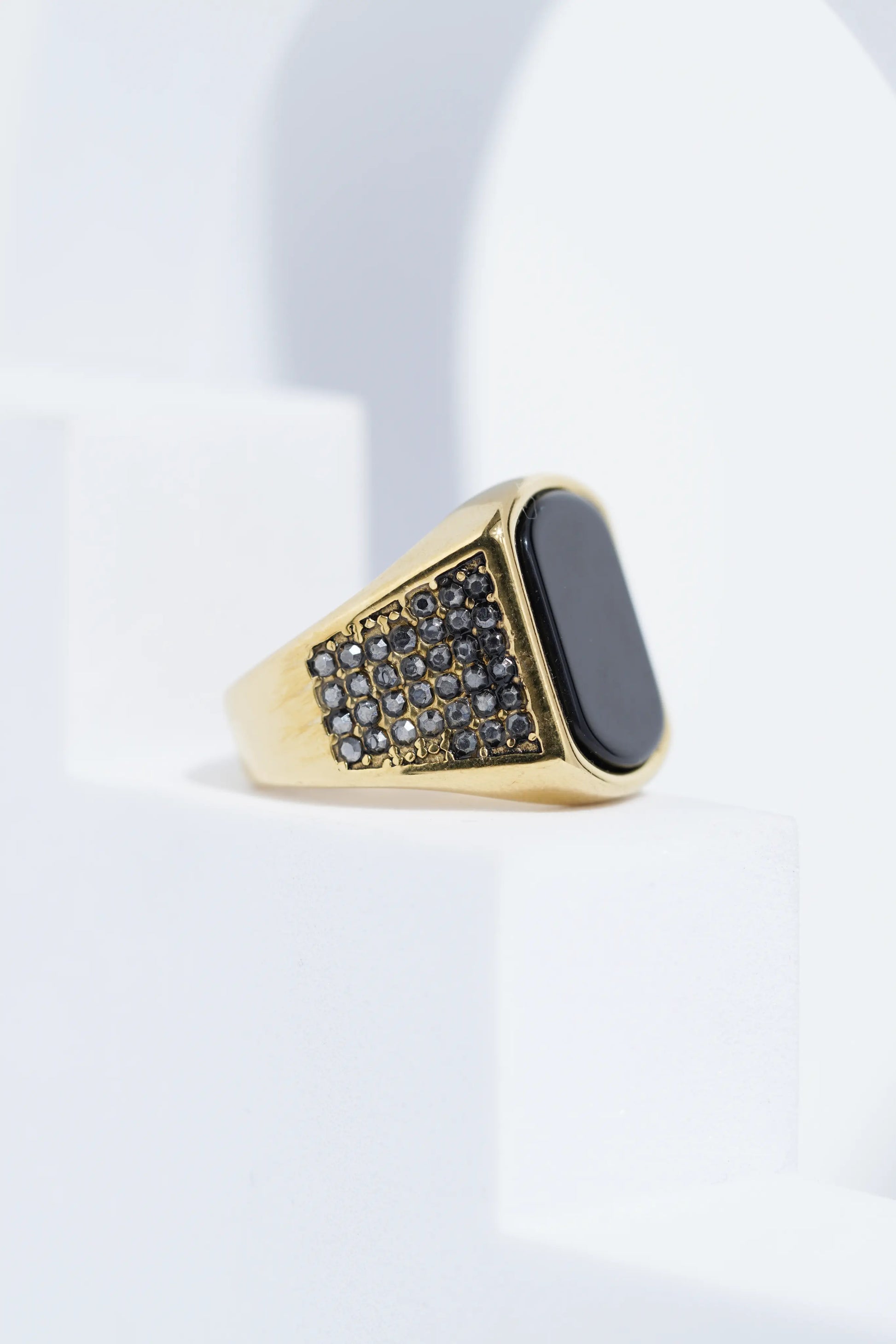Flat Stainless Steel | Turkish Ring. worldjewel.in men's ring