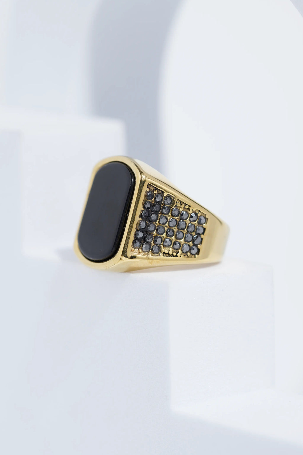 Flat Stainless Steel | Turkish Ring. worldjewel.in men's ring