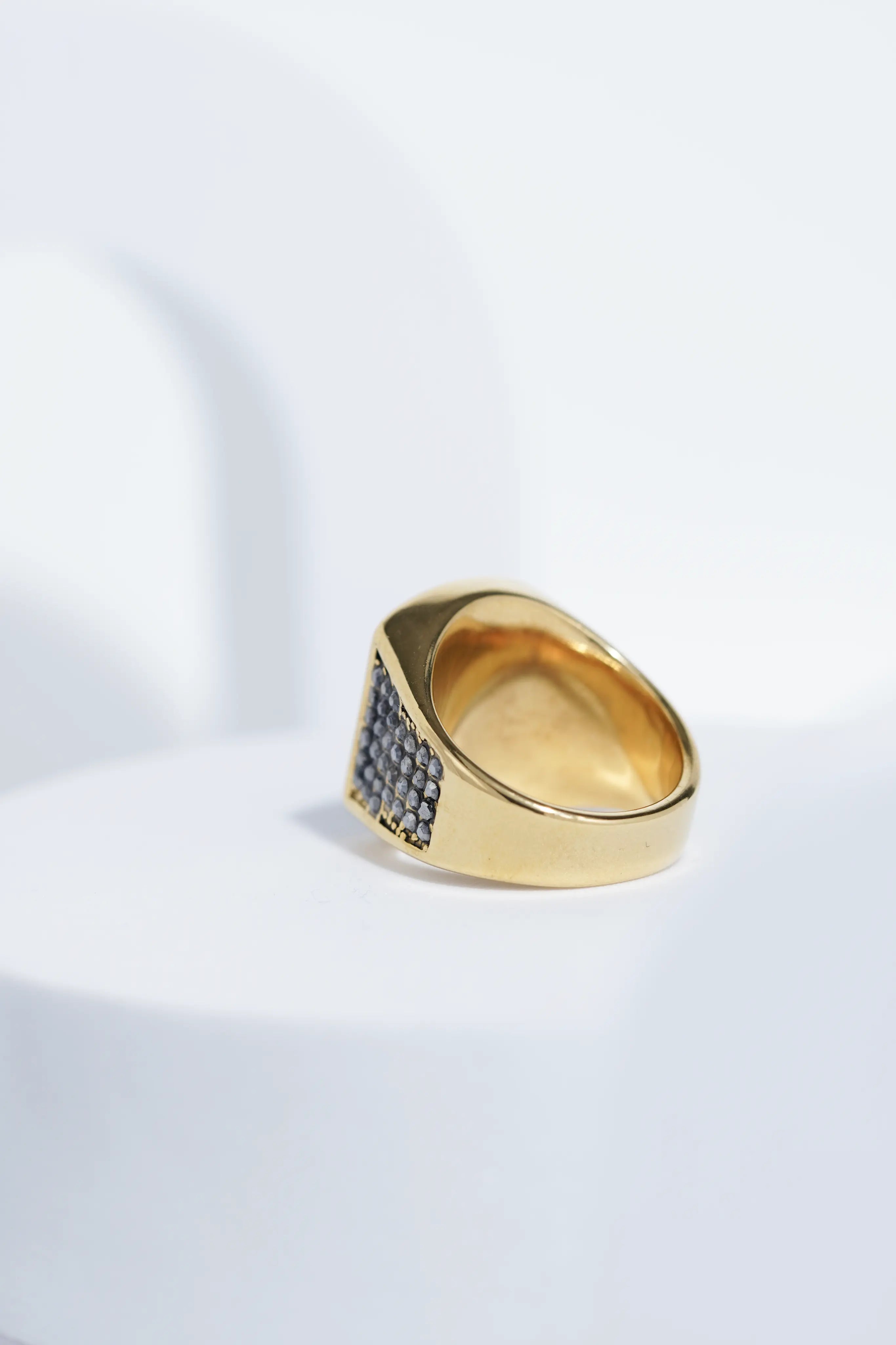 Flat Stainless Steel | Turkish Ring. worldjewel.in men's ring