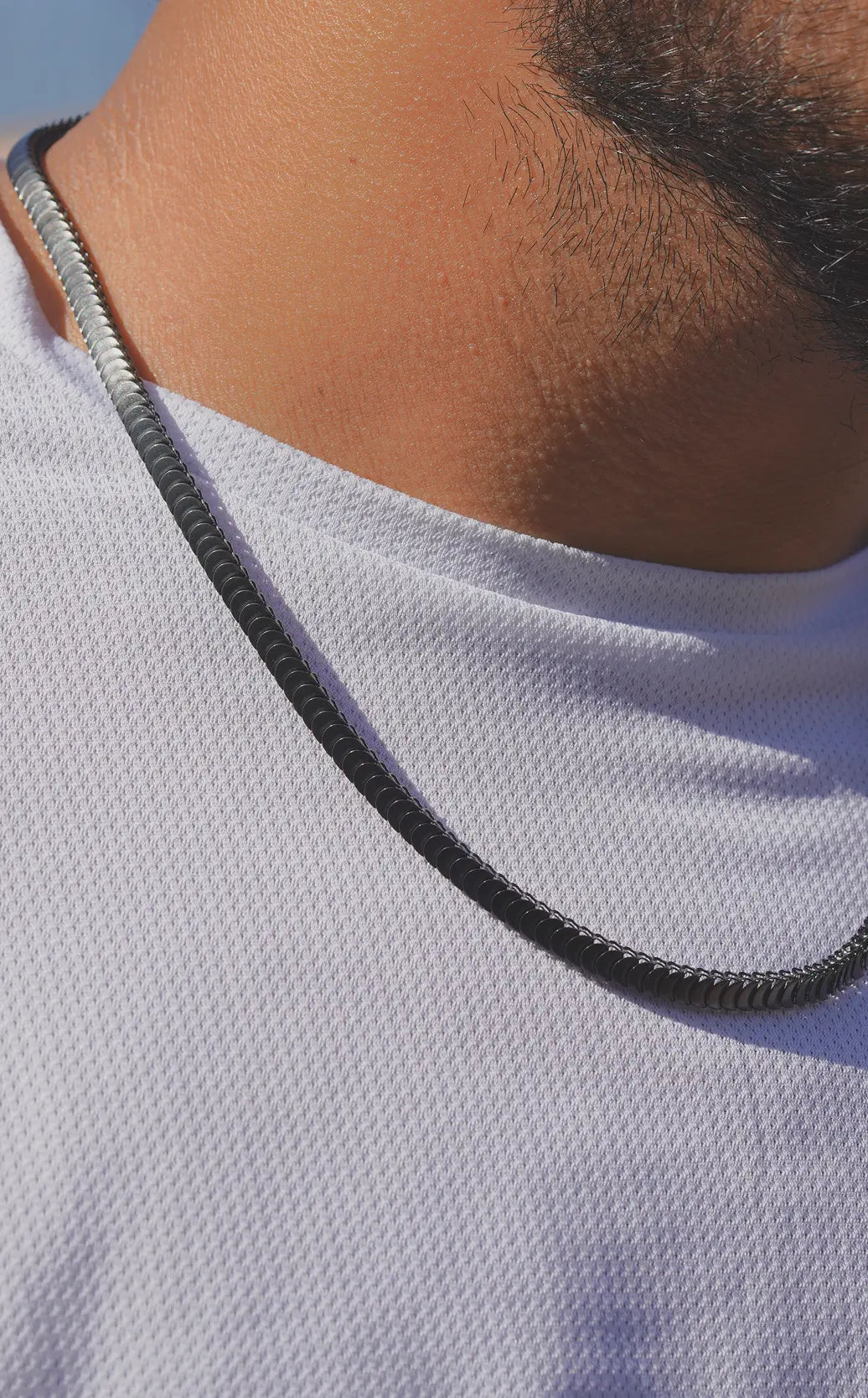 Round snake chain | Stainless Steel chain for men's | 24inch | Anti-Tarnish. - worldjewel.in