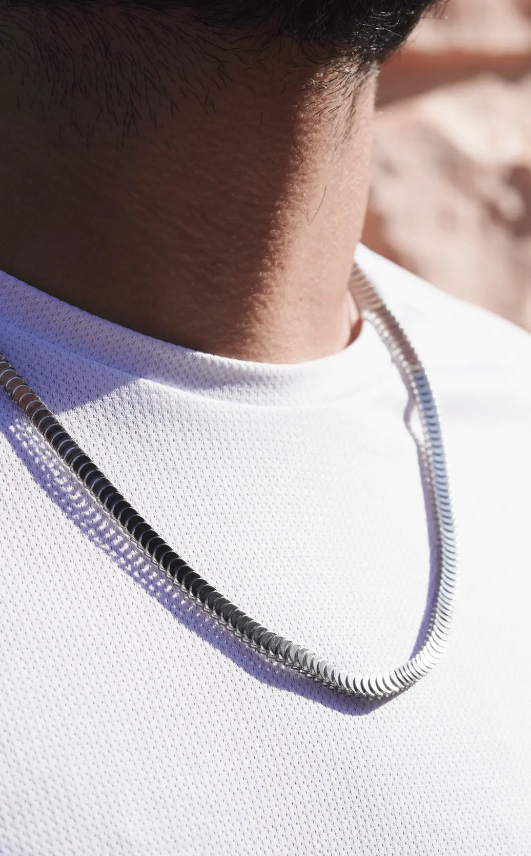 Round snake chain | Stainless Steel chain for men's | 24inch | Anti-Tarnish. - worldjewel.in