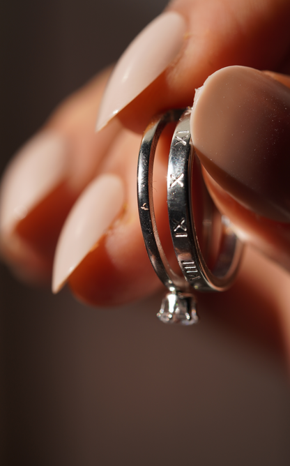 Roman Solitaire ring for women - worldjewel.in