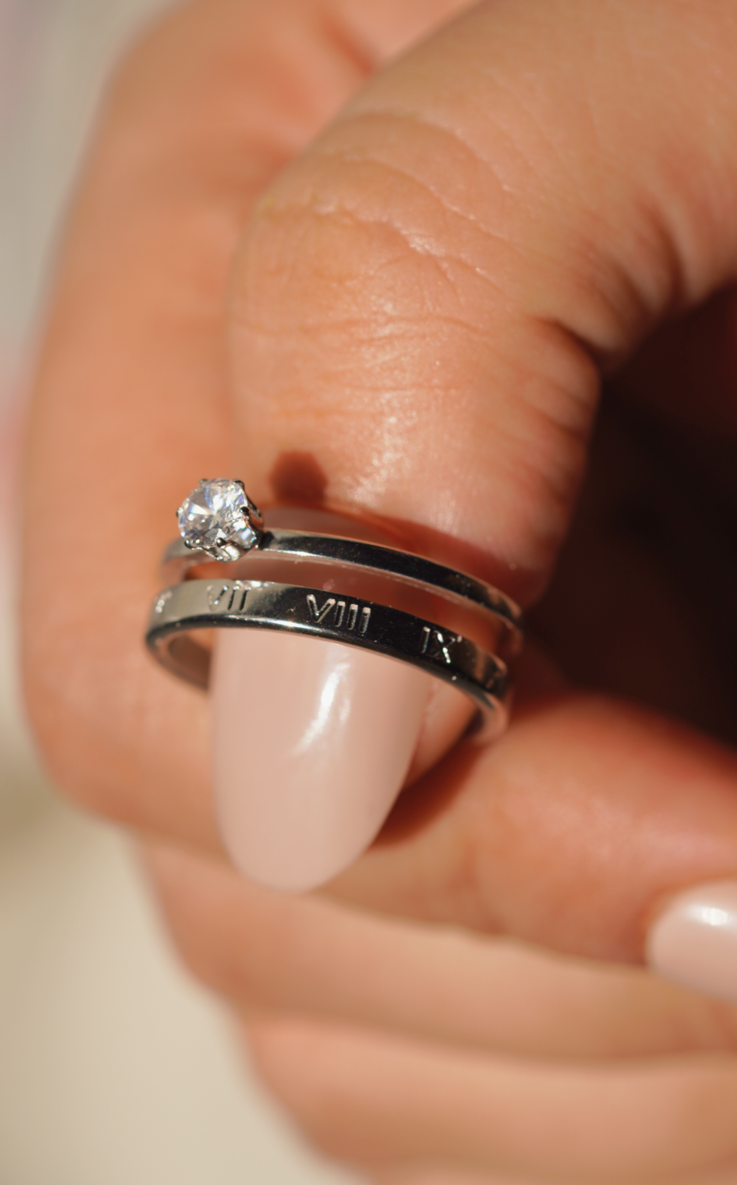 Roman Solitaire ring for women - worldjewel.in