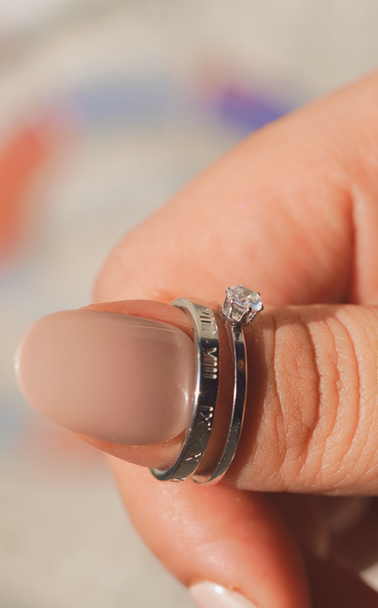 Roman Solitaire ring for women - worldjewel.in