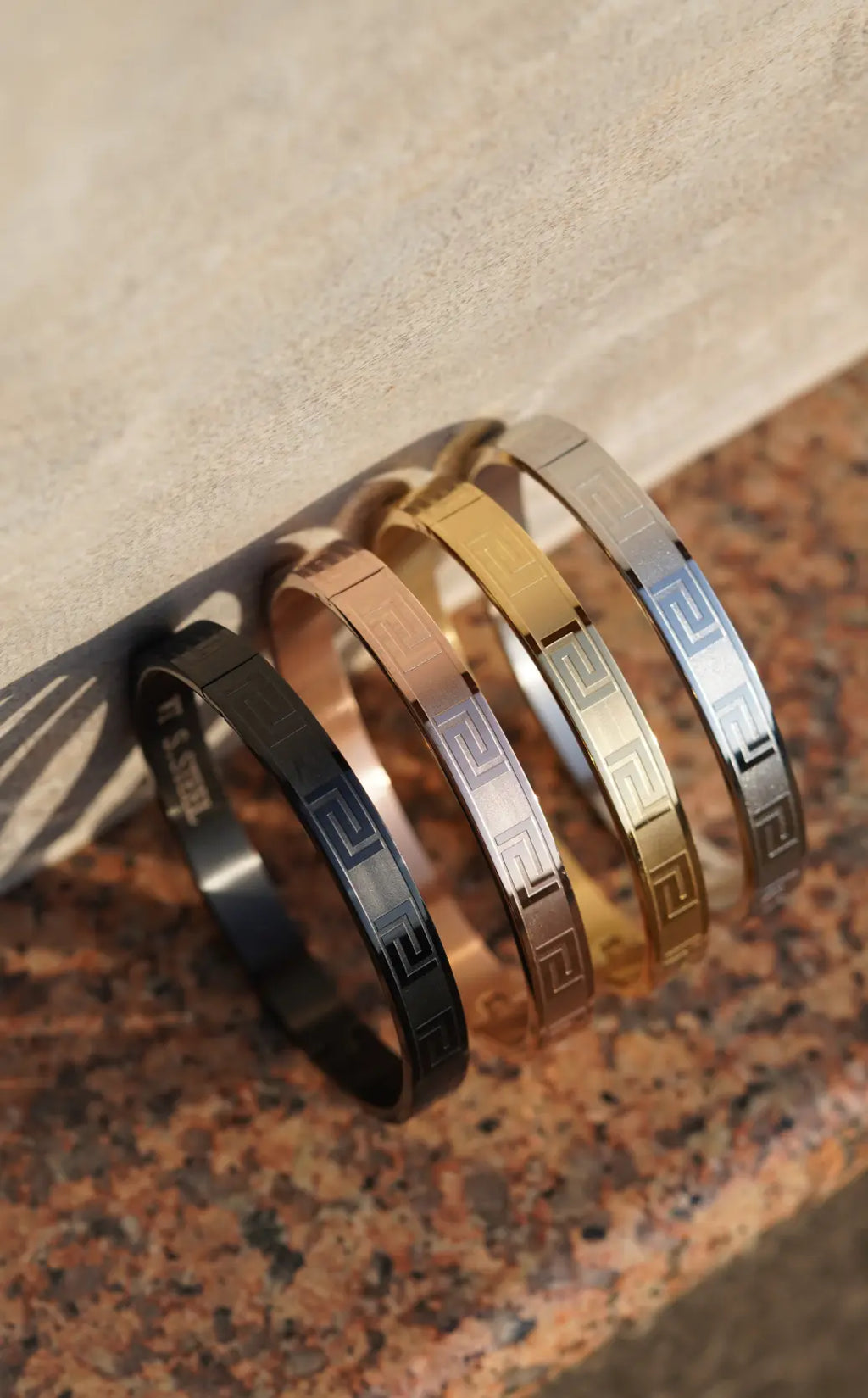 Bold greek Key - kada For Men. worldjewel.in men's bracelets