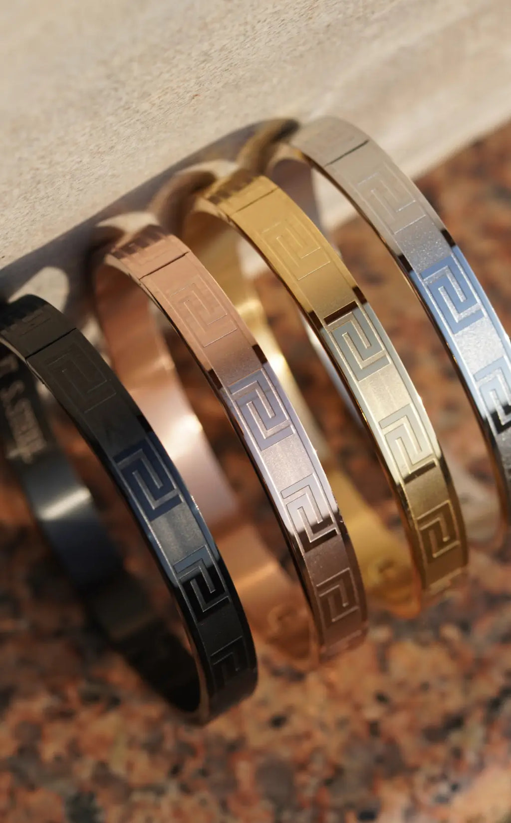 Bold greek Key - kada For Men. worldjewel.in men's bracelets