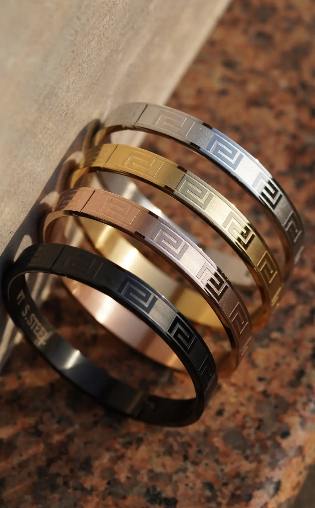 Bold greek Key - kada For Men. worldjewel.in men's bracelets