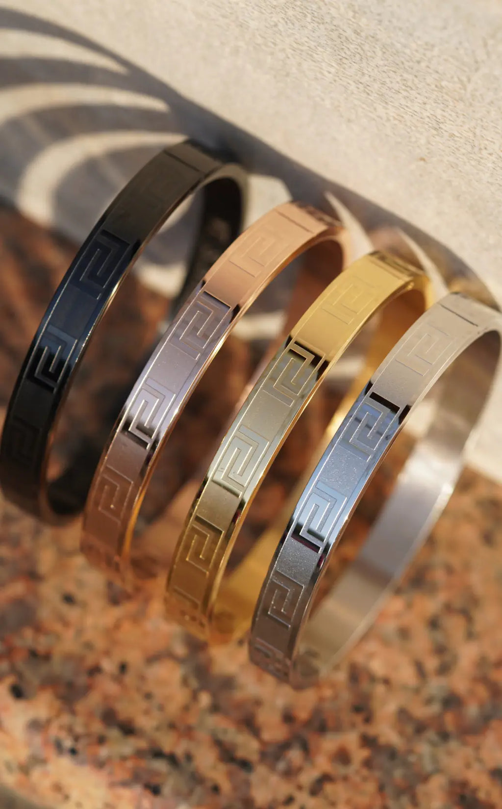 Bold greek Key - kada For Men. worldjewel.in men's bracelets