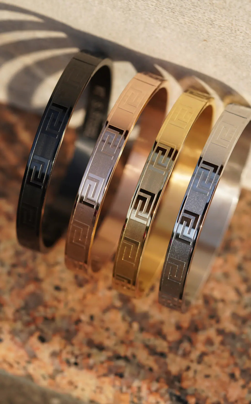 Bold greek Key - kada For Men. worldjewel.in men's bracelets