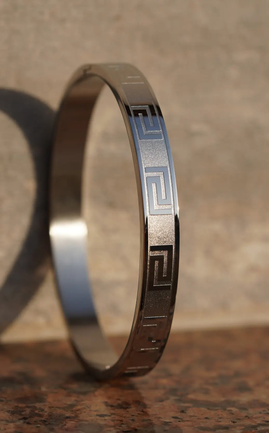 Bold greek Key - kada For Men. worldjewel.in men's bracelets