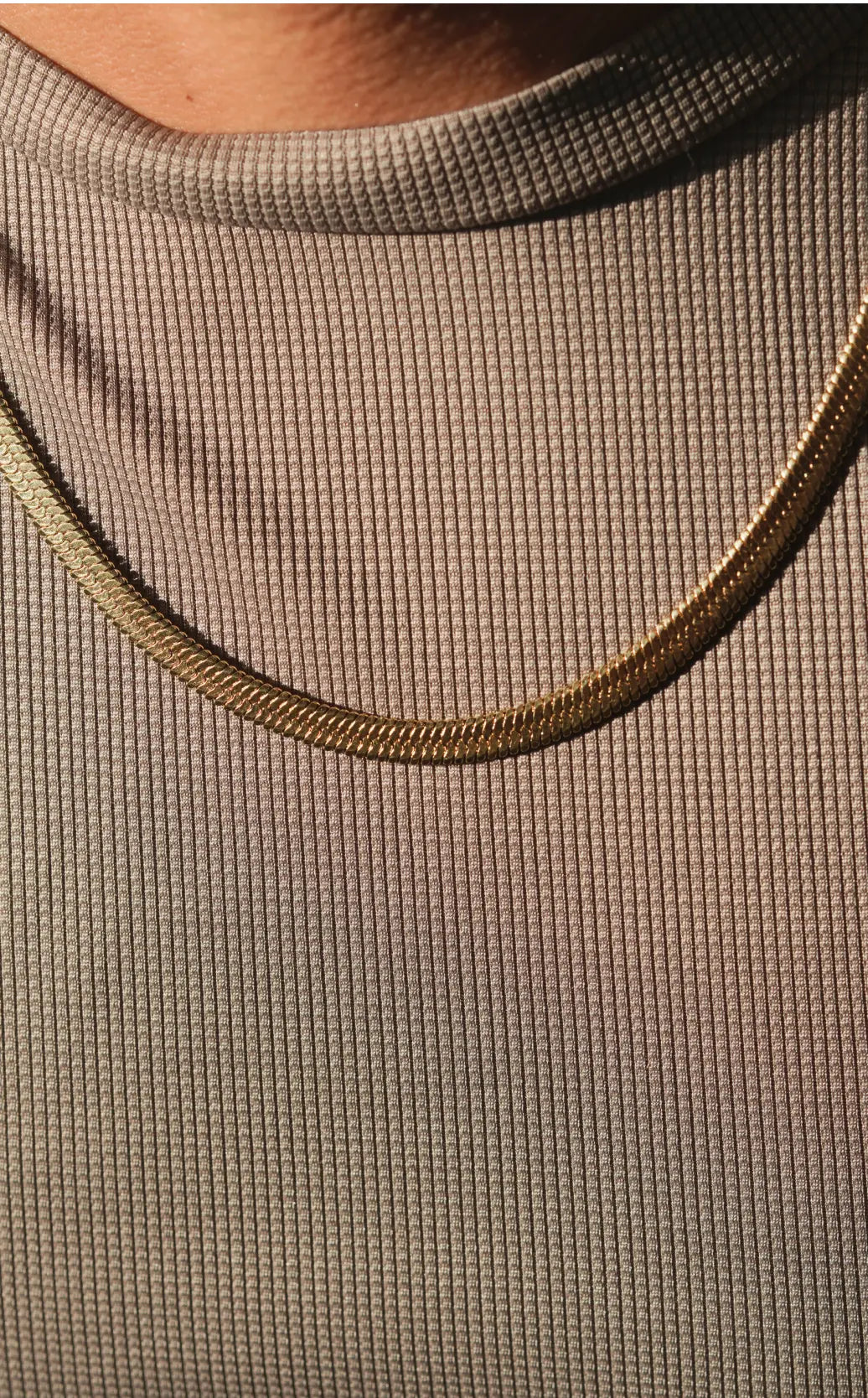 Flat snake chain | Stainless Steel chain for men's | 24inch | Anti-Tarnish. - worldjewel.in