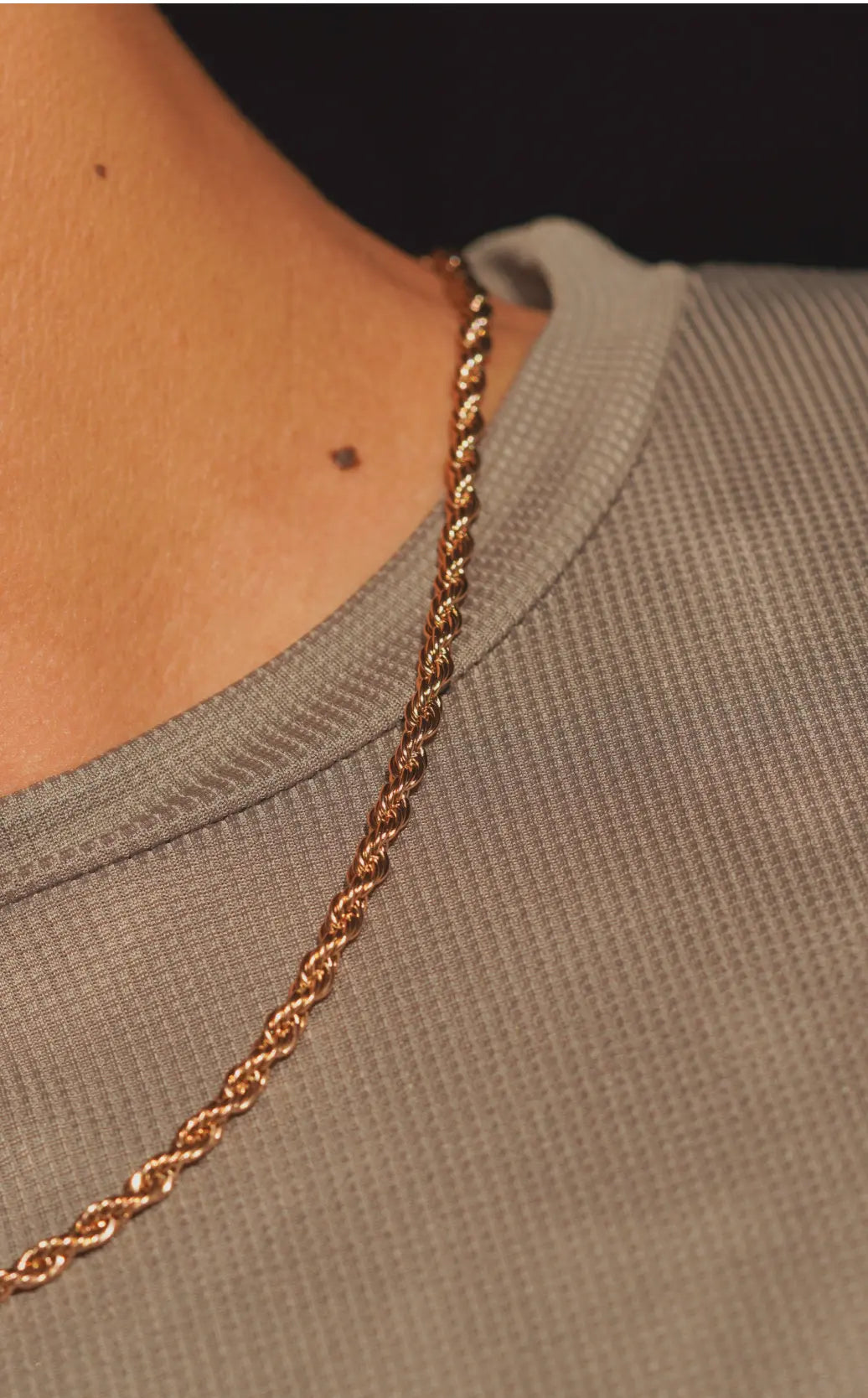 Rope chain | Stainless Steel chain for men's | 24inch | Anti-Tarnish. - worldjewel.in